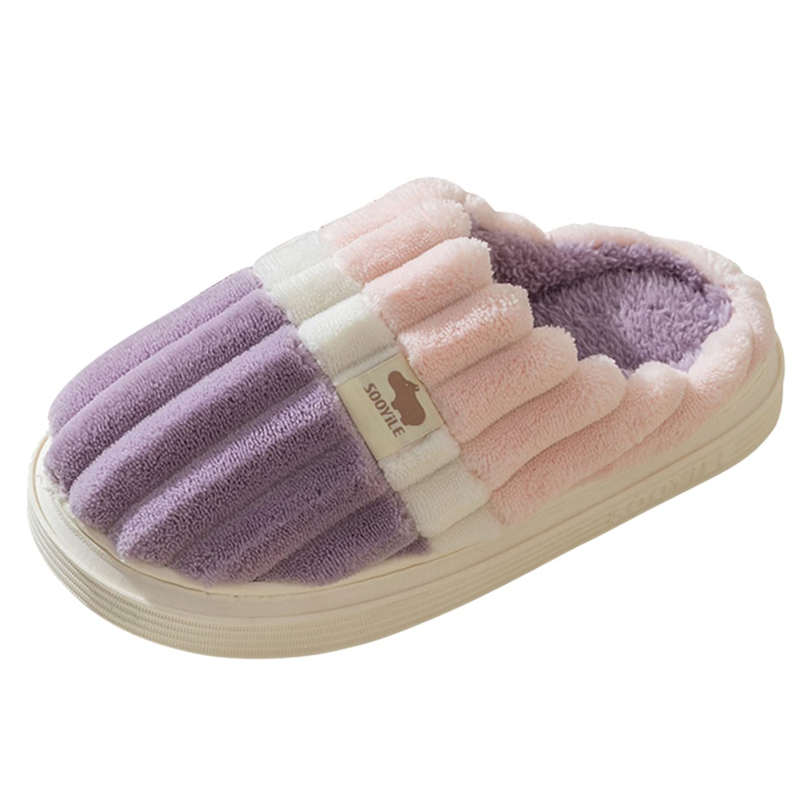 Cozy Couples Furry Winter Slippers - Warm Plush Open-Toe House Shoes for Women & Men - Perfect for Indoor Comfort, Relaxing at Home, and Keeping Feet Toasty in Cold Weather