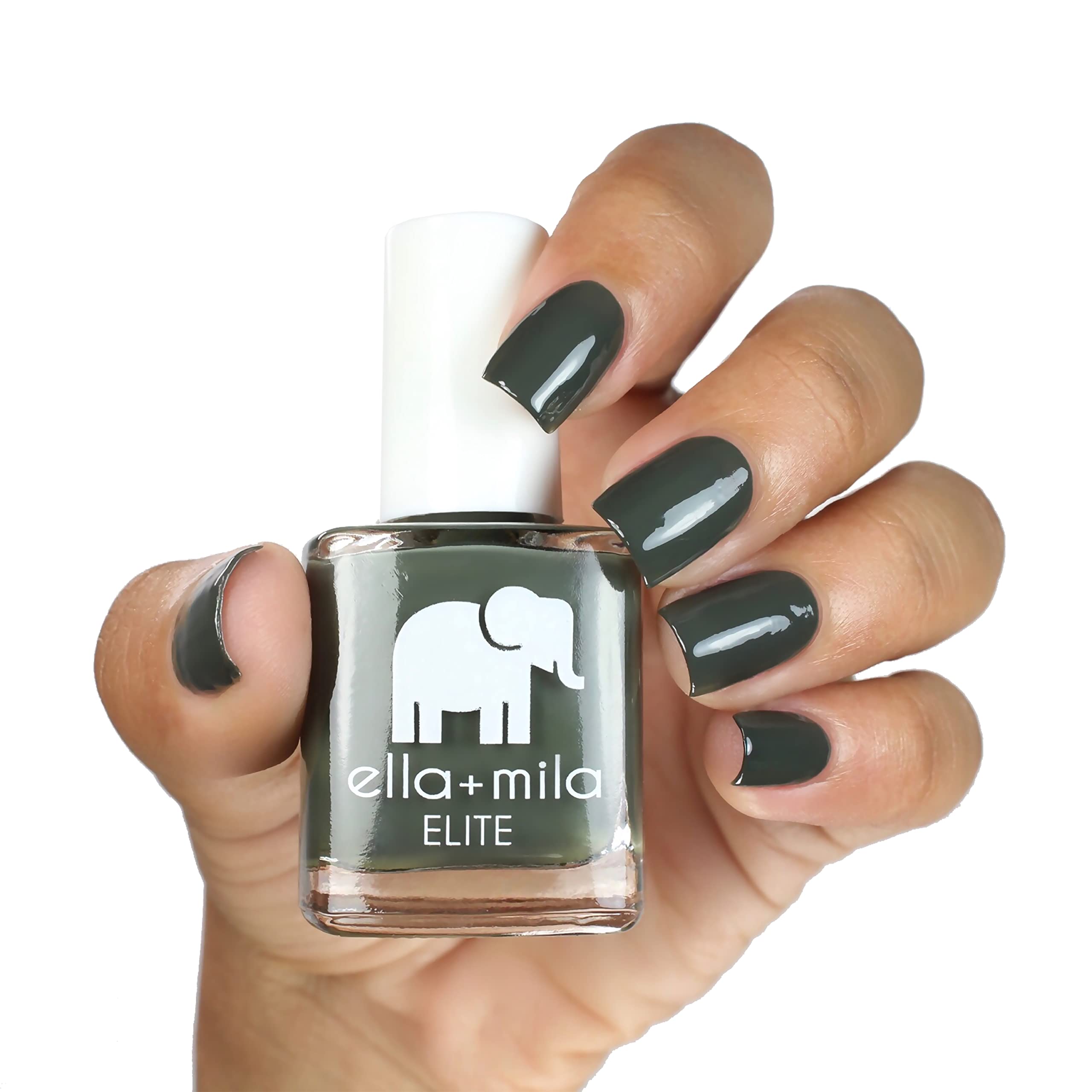 Ella+Mila Professional Nail Polish Set - 10 Pack Quick Dry, Long-Lasting & Chip Resistant Nail Polish Kit (Elite Collection A, 0.45 fl oz each) - Perfect for Salon, Home Manicures & Gift Giving