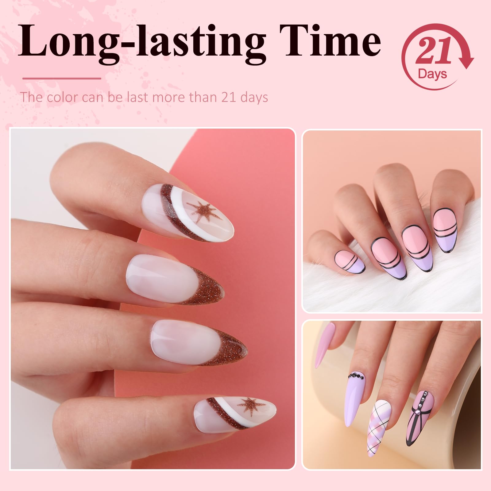 28PCS Gel Nail Polish Set - 22 Colors White Nude Fall Collection with 6 Multi-Functional Gels | DIY Manicure Kit for Salon & Home Use | Perfect Gift for Women | Nail Art Design for All Seasons & Occasions