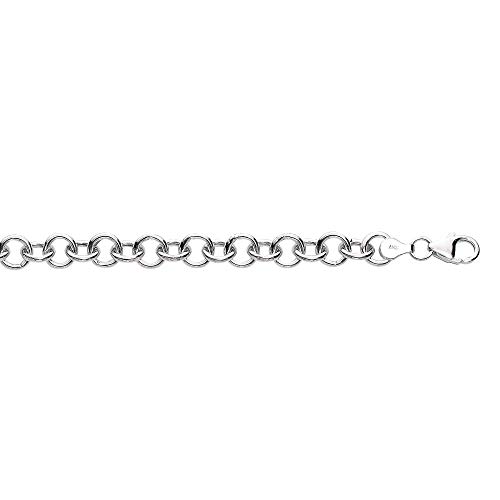925 Sterling Silver Designer Links Charm Bracelet with Lobster Claw Clasp - 8 Inch Adjustable Length (7.9g) | Elegant Jewelry Gift for Women | Perfect for Parties, Weddings & Everyday Wear