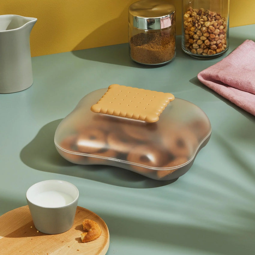 Alessi Mary Biscuit Box - Elegant Cookie Storage Tin for Tea Time & Home Decor - Perfect for Gifts, Kitchen Organization & Party Treats