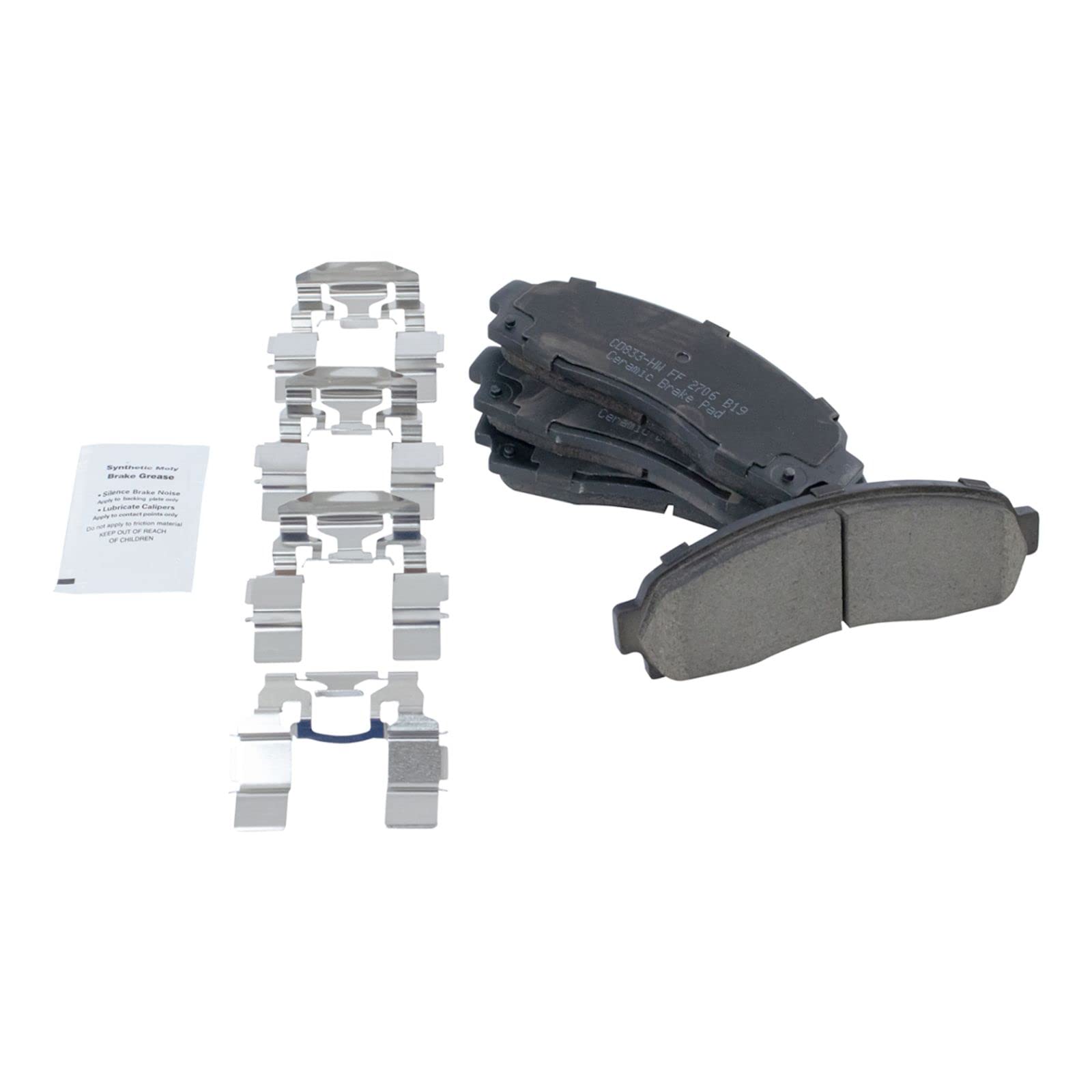 High-Performance Front Brake Pad & Rotor Kit - Ceramic Brake Pads & Rotors with Wheel Hub Bearing Assembly - Compatible with 2001-2002 Ford Explorer Sport - Perfect for Smooth Stopping & Enhanced Safety on Highways or Mountain Roads