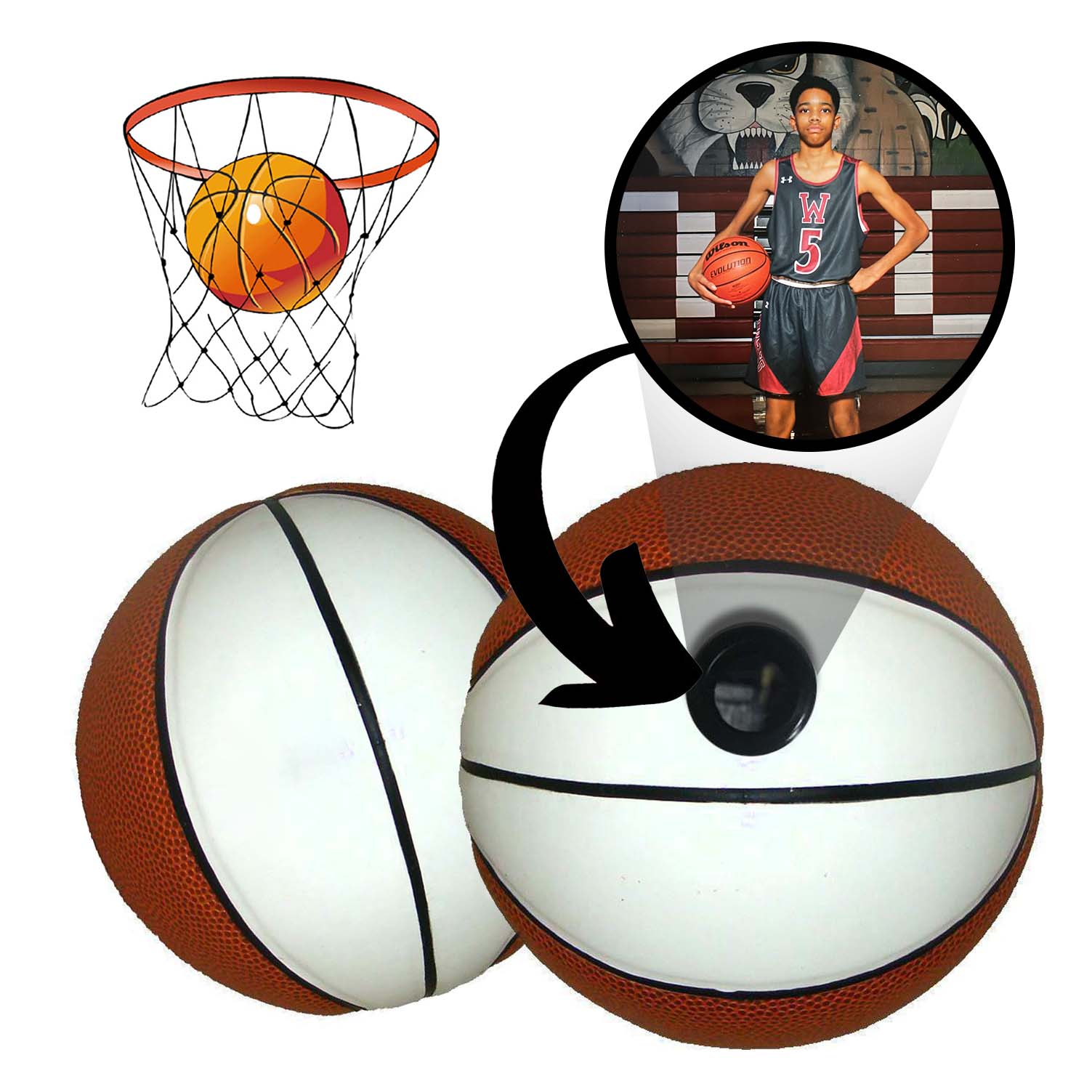 Authentic Basketball Collectible Memorabilia for Fans & Players - Perfect for Home Decor, Sports Gifts, and Man Cave Display