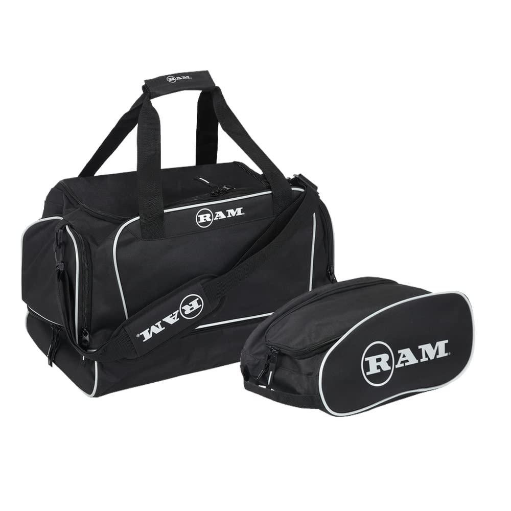 Ram Golf Duffel Bag/Gym Bag/Sports Holdall with Dedicated Shoe Compartment + Free Golf Shoe/Boot Bag, Perfect for Travel and Sports