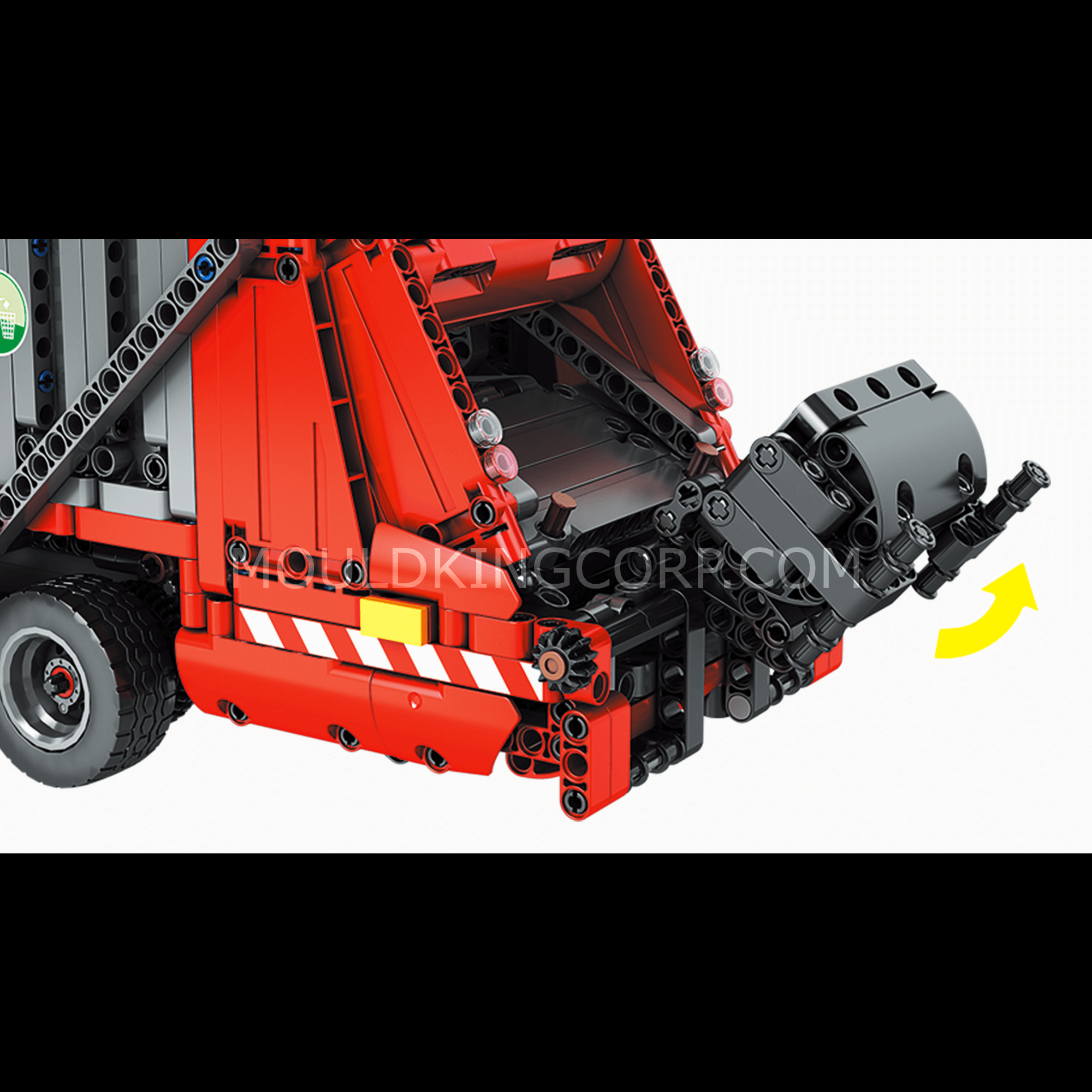MOULD KING 15019 Remote Control Garbage Truck Building Set - 1,689 Pieces STEM Toy for Kids & Adults | Construction Truck Model Kit for Collectors, Birthday Gift & Educational Play