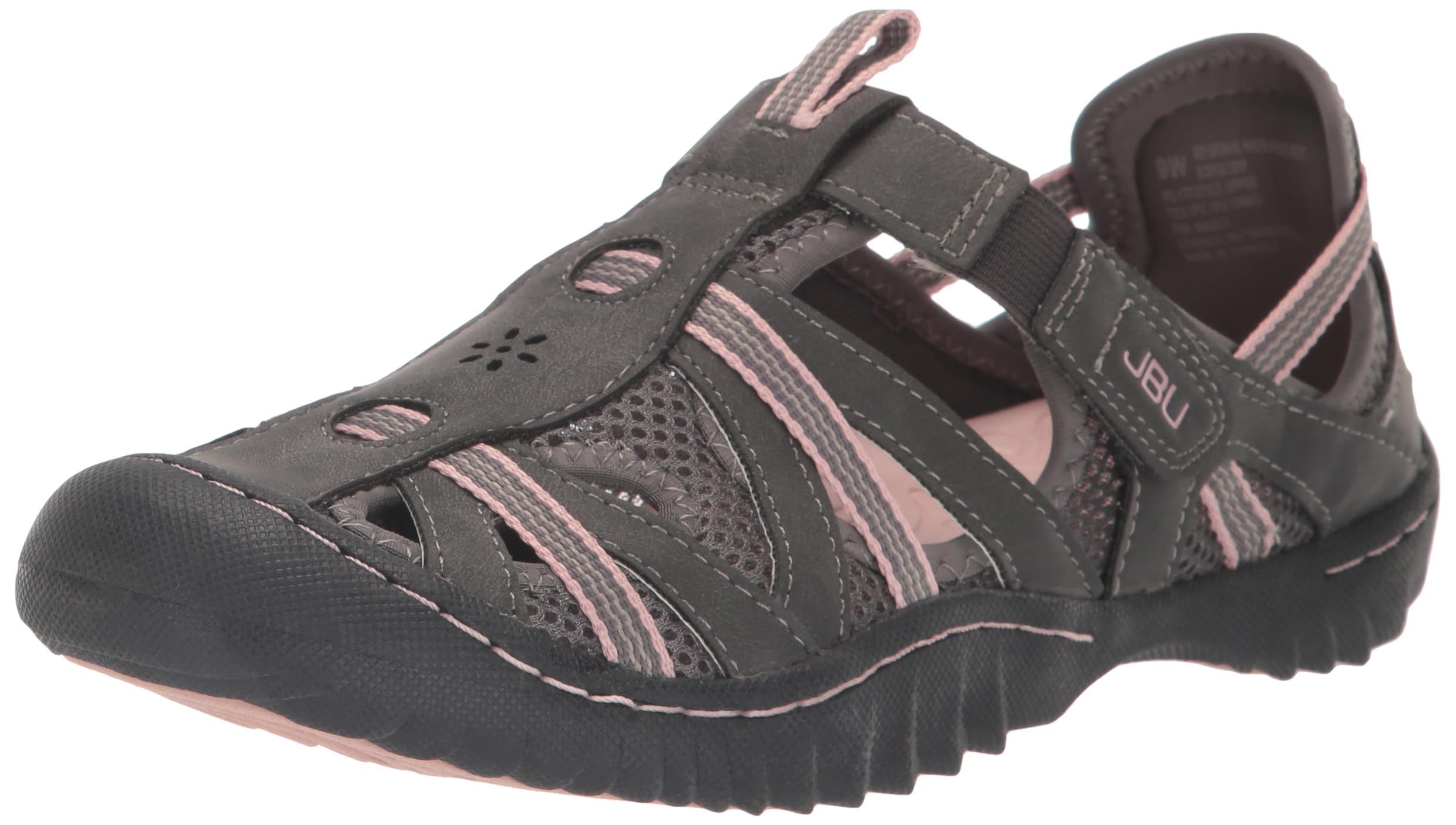 JBU Regional Water Ready Women's Outdoor Comfort Adjustable Closed Toe Water Shoes for Beach, Pool, and Kayaking