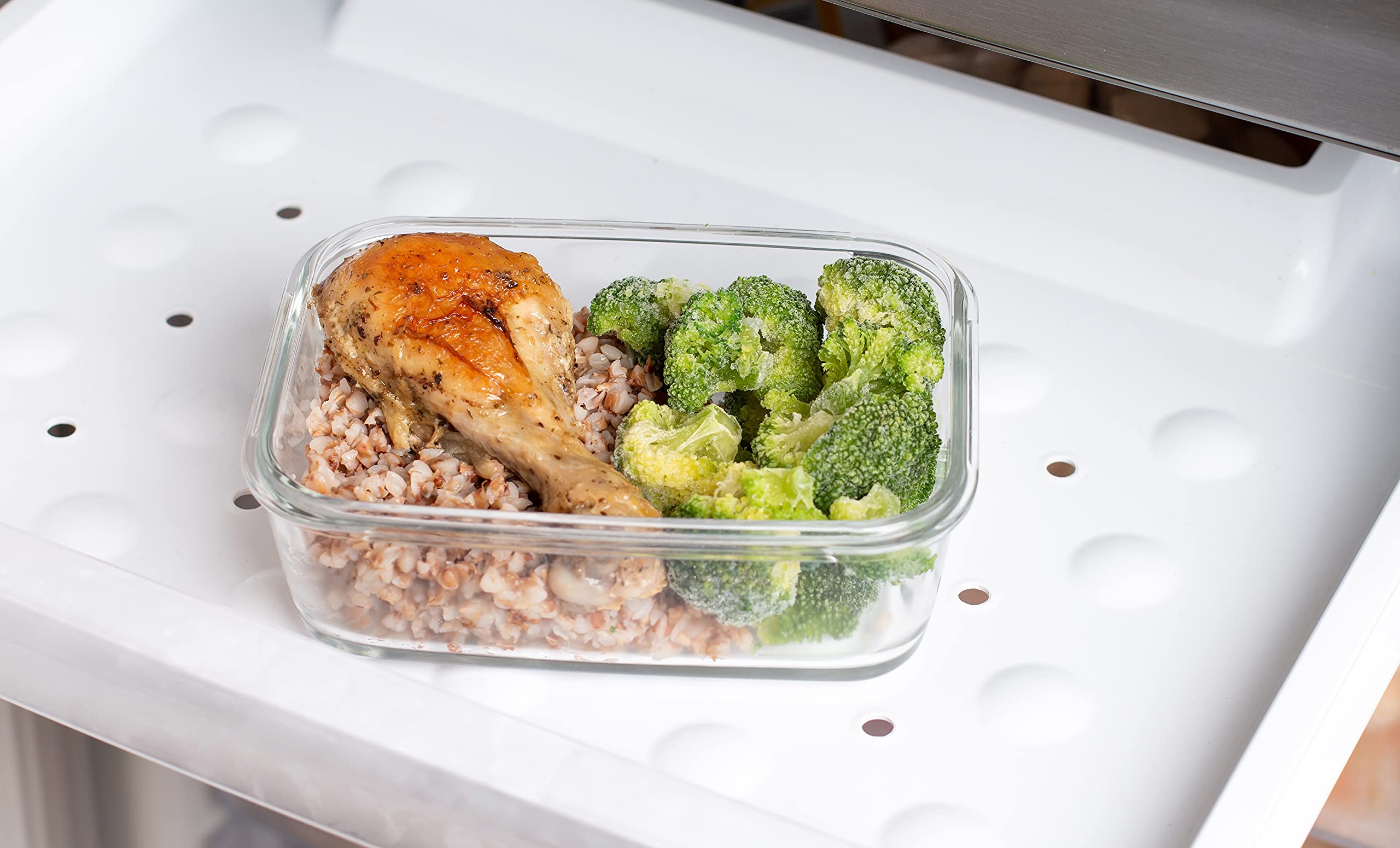 14-Piece Glass Food Storage Containers with Airtight Lids - BPA-Free, Leakproof Kitchen Organizers for Meal Prep, Leftovers & Pantry Organization (Perfect for Home, Office & Dorm)