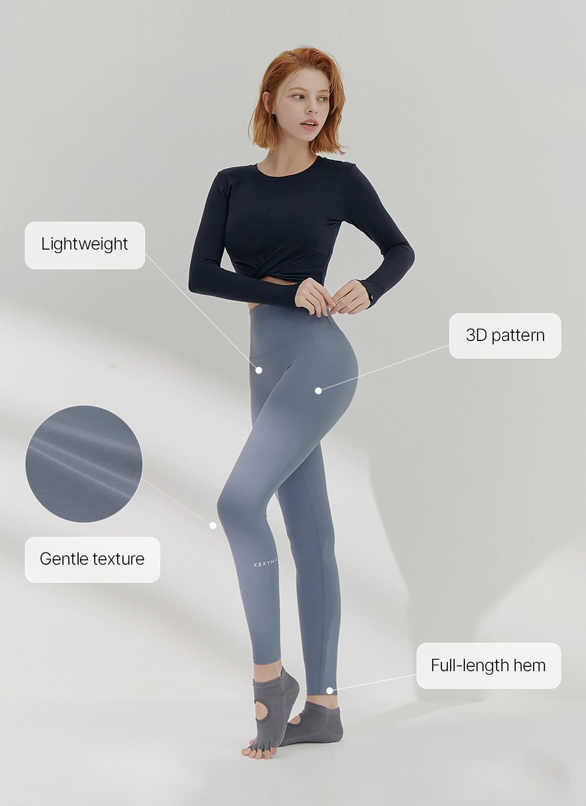 Black Label 300N Ultra Lightweight Yoga Leggings for Women - High Waist Tummy Control Workout Pants for Running, Gym & Lounge
