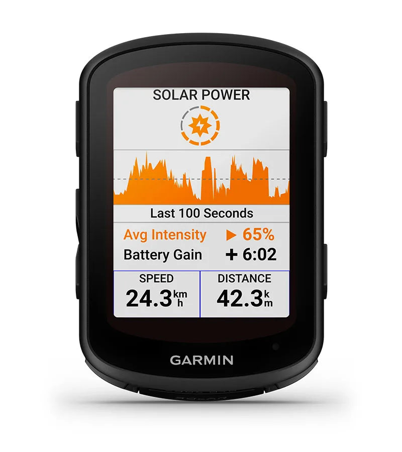 Garmin Edge 840 Solar Bike GPS Computer - Advanced Cycling Performance Tracker with Solar Charging for Road & Mountain Biking