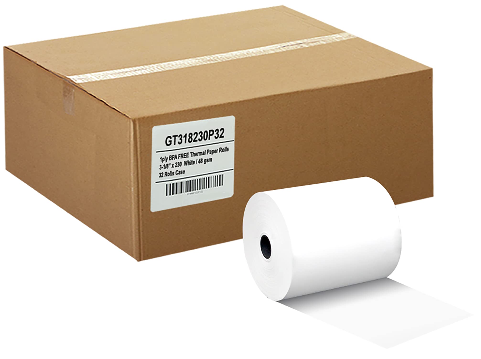 GORILLA SUPPLY 32 Rolls Thermal Paper Receipt Rolls - 3.125