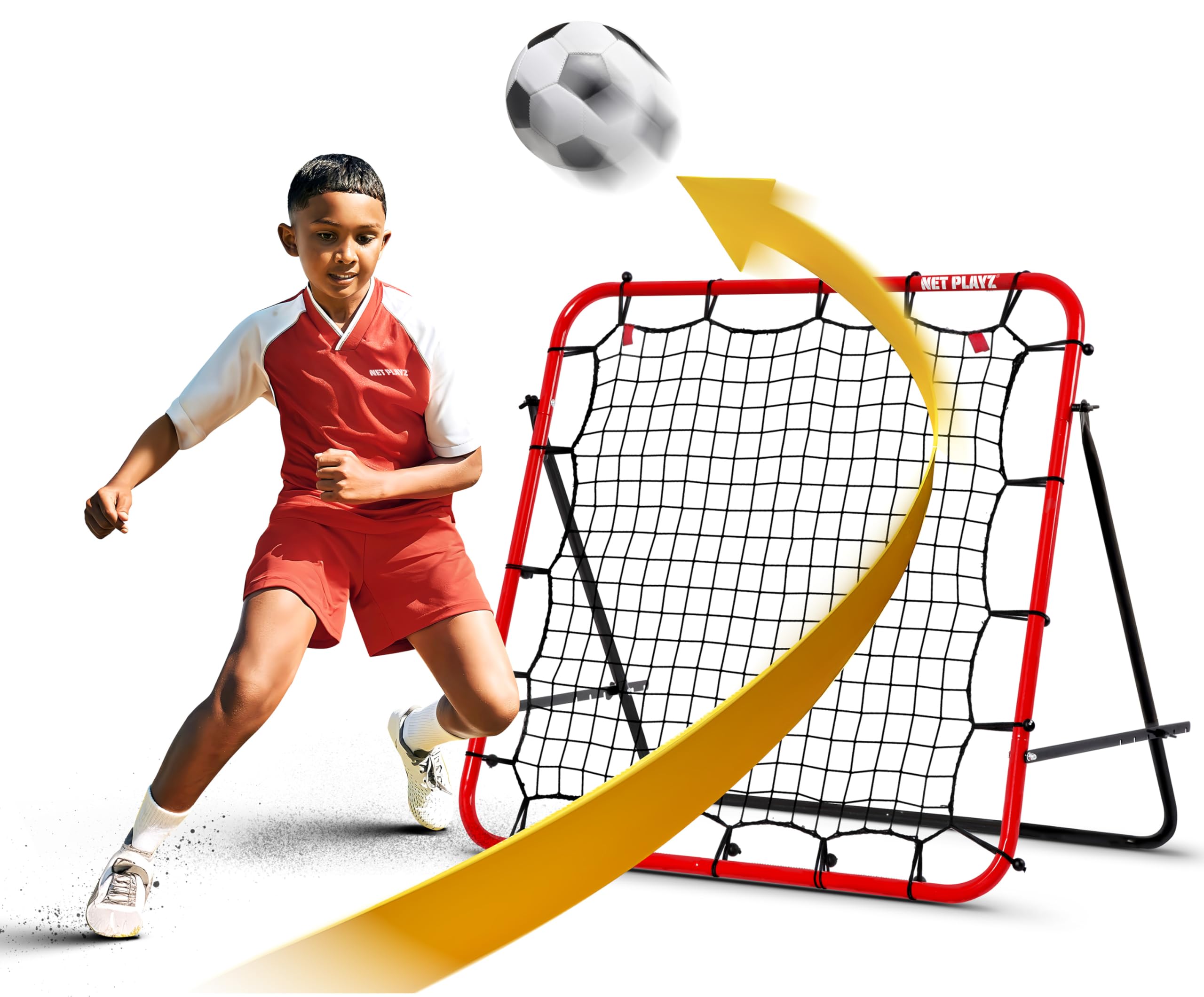 Portable Soccer Training Equipment for Kids & Teens - Kickback 3.3X3.3FT Football Aid | Perfect for Backyard Practice