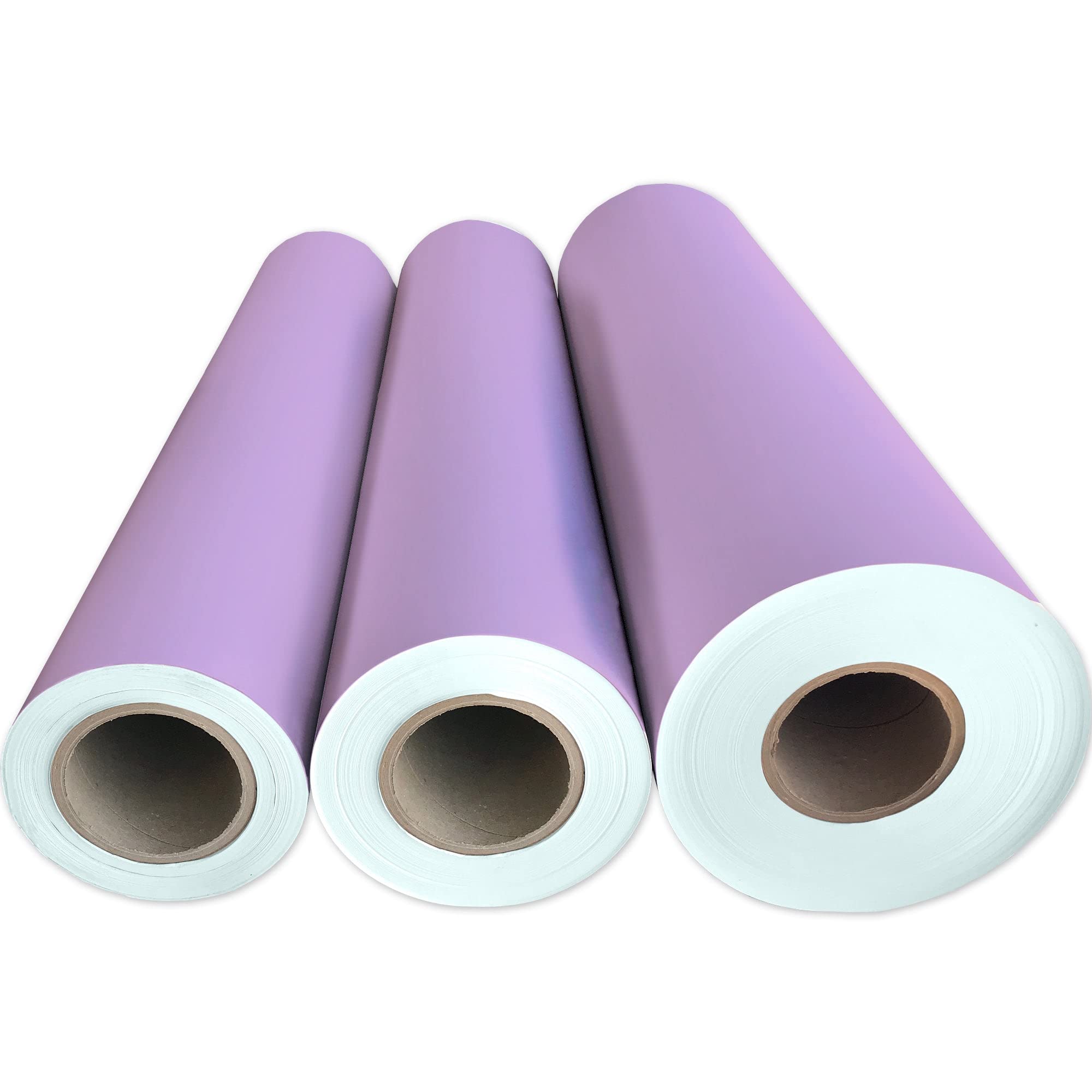 Jillson Roberts Bulk Gift Wrap - Everyday Gift Wrapping Paper Supplies, Lavender Matte Finish, 417 Feet x 24 Inches (1/2 Ream) - Perfect for Holidays, Birthdays & Party Gift Packaging