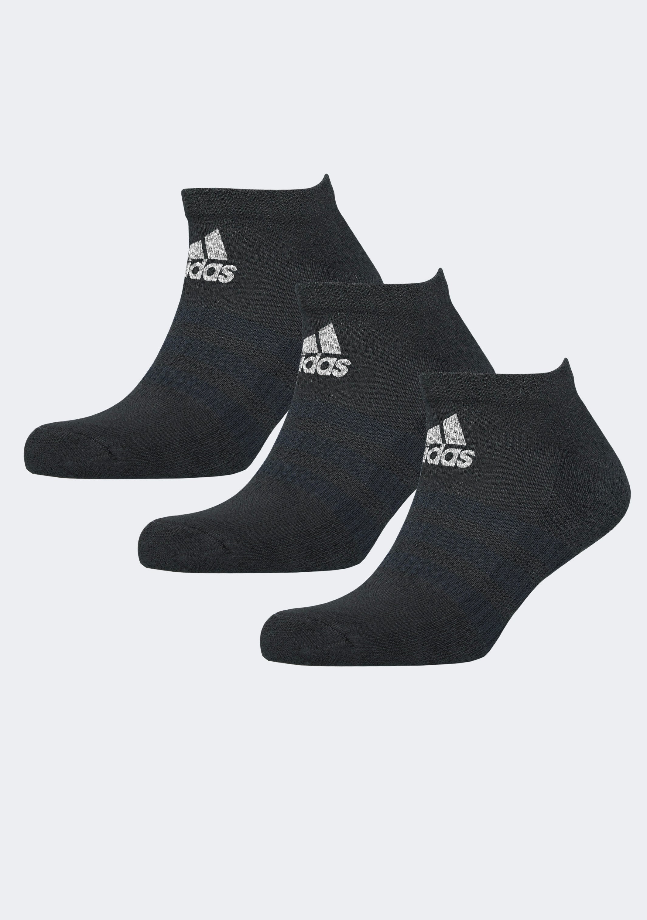Adidas Cushioned Low Cut Athletic Socks 3-Pack - Breathable Comfort for Running, Gym & Everyday Wear