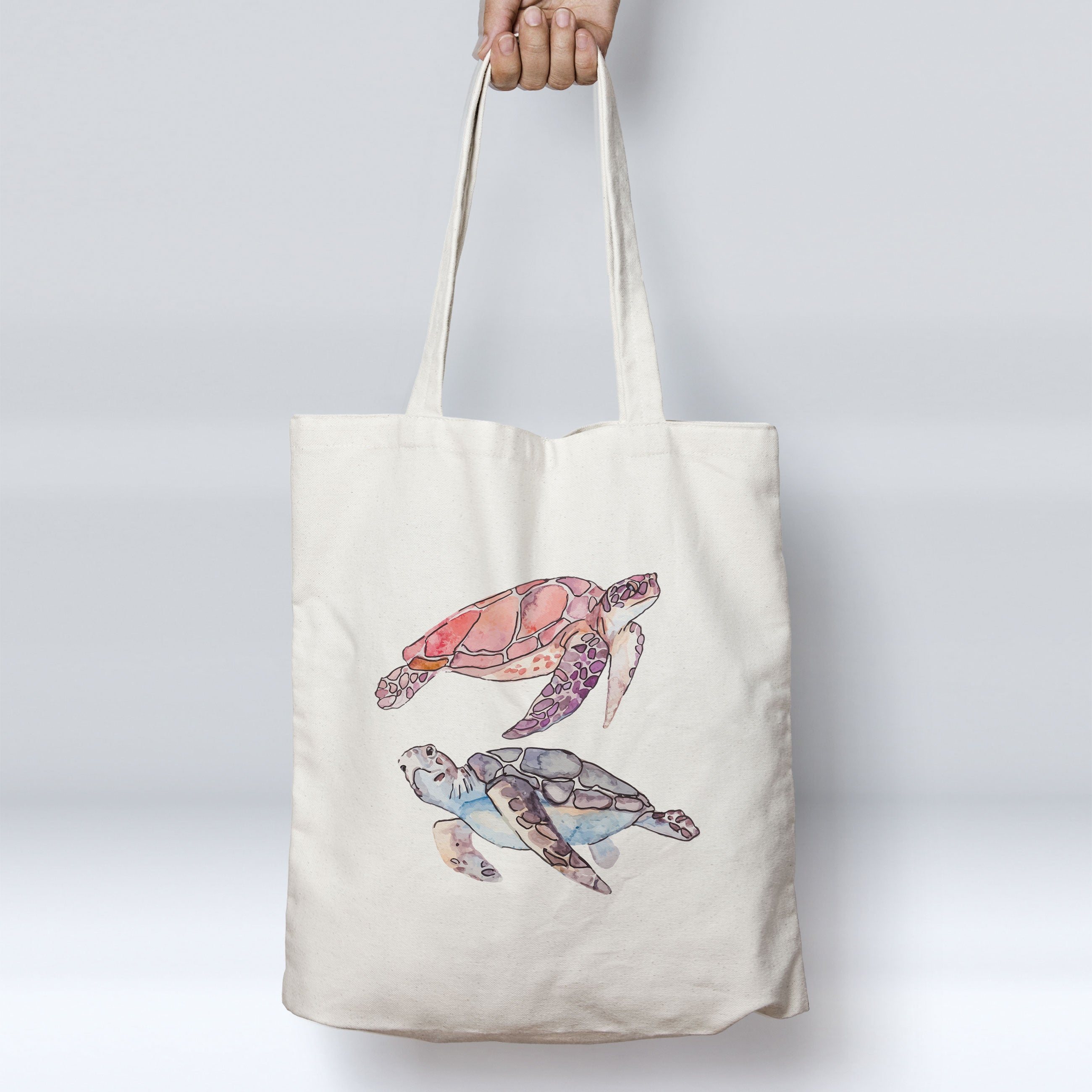 Happy Turtles Beach Tote Bag - Large Waterproof Sandproof Beach Bag with Zipper Pocket - Perfect for Pool, Vacation, Travel & Summer Outings