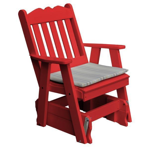 Premium A & L Furniture Poly Royal English Gliding Chair - Comfortable Rocking Recliner for Nursery, Living Room & Bedroom - Perfect for Breastfeeding, Relaxing & Home Decor