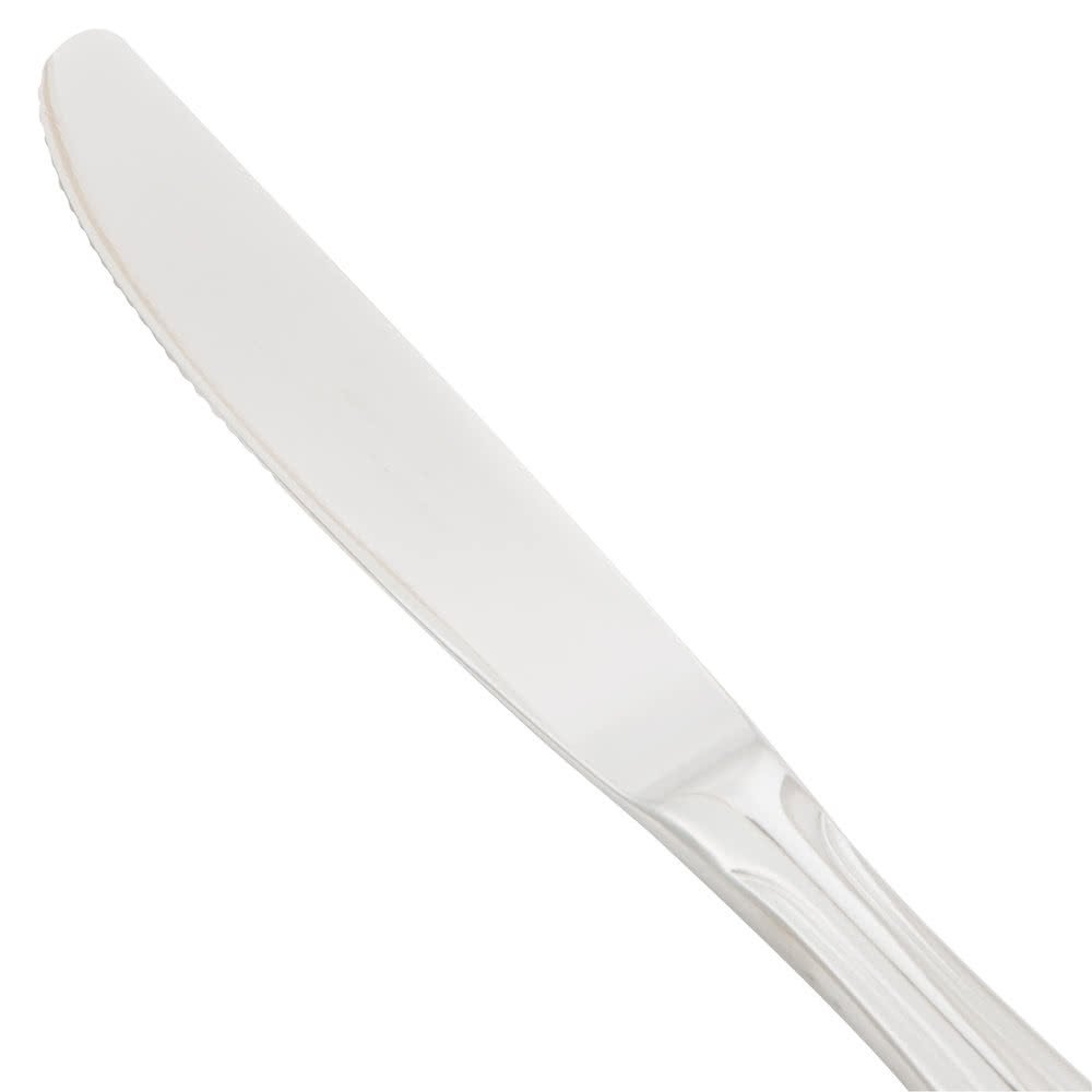 Premium Tuscany Dinner Knives Set of 12 - 18/0 Heavyweight Stainless Steel Restaurant Flatware - Commercial Grade Silverware for Fine Dining, Catering & Home Entertaining
