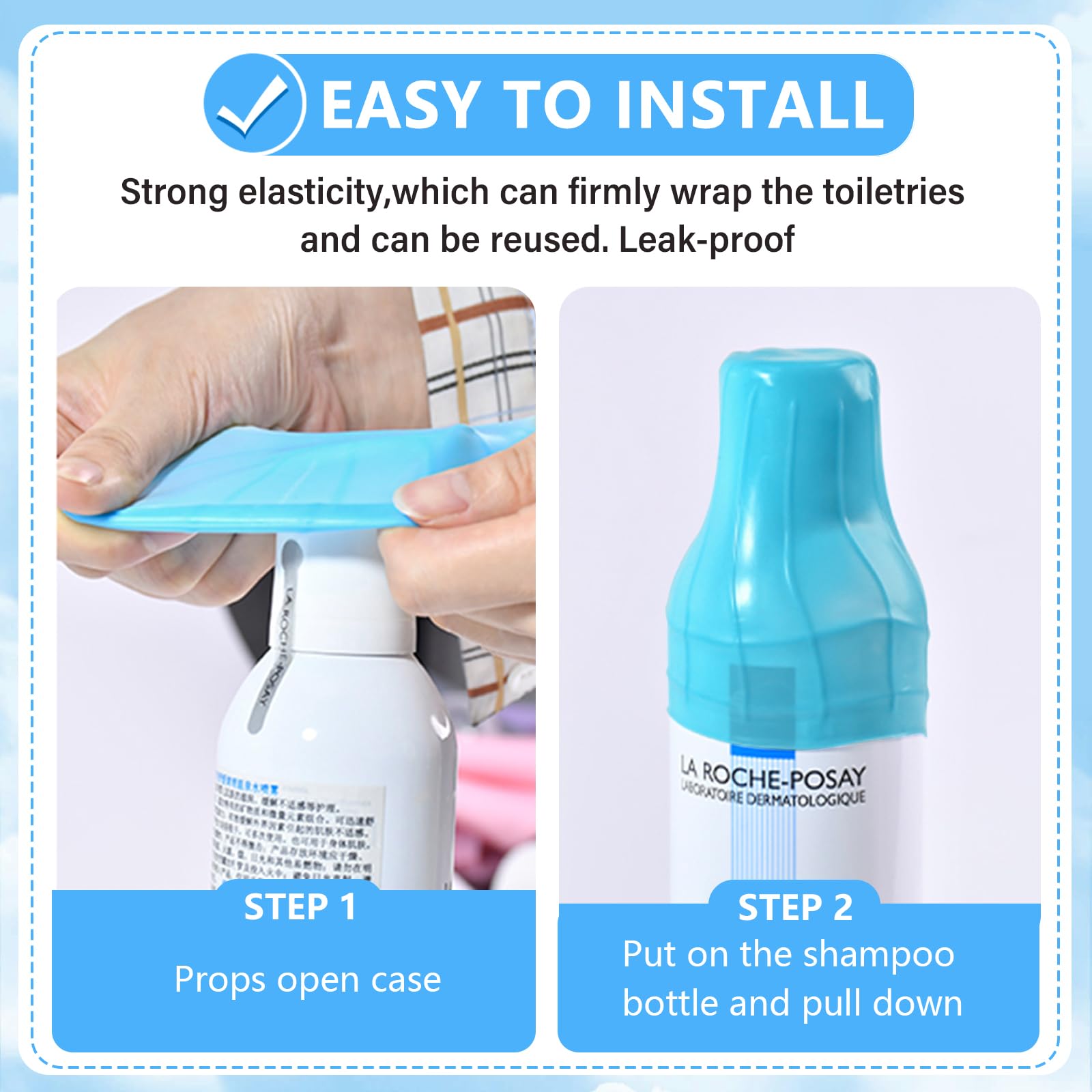16 Pack Silicone Bottle Covers - Elastic Leak-Proof Sleeves for Travel Toiletries | Reusable Travel Essentials for Women & Men | Perfect for Cruise Ships, Airplanes & Luggage Organization