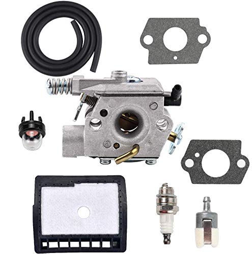 Walbro WT-589 Carburetor, Fuel Line Filter & Spark Plug Kit for Echo CS300 CS301 CS305 CS306 CS340 CS341 CS345 CS346 Chainsaws - A021000231 A021000232 A021000760 - Perfect for Chainsaw Maintenance & Performance Tuning