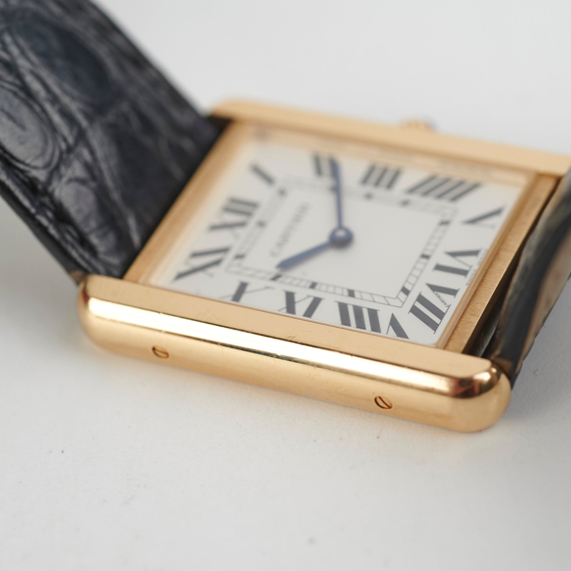 Cartier Large Model Tank Solo Watch - Luxury Stainless Steel Unisex Timepiece for Men & Women | Perfect for Business, Formal Events & Everyday Wear