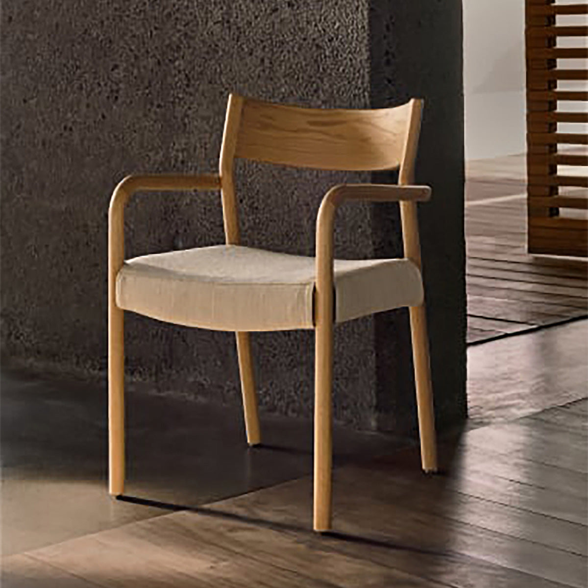 Falconera Modern Dining Chair - Sturdy Wooden Kitchen Chair with Upholstered Seat - Perfect for Dining Room, Kitchen, and Home Decor