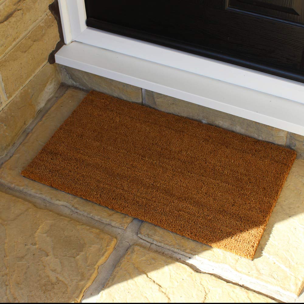 Premium PVC Coir Doormat - Non-Slip, Durable & Waterproof Entryway Rug for Home, Office & Outdoor Use - Perfect for High Traffic Areas & Muddy Shoes