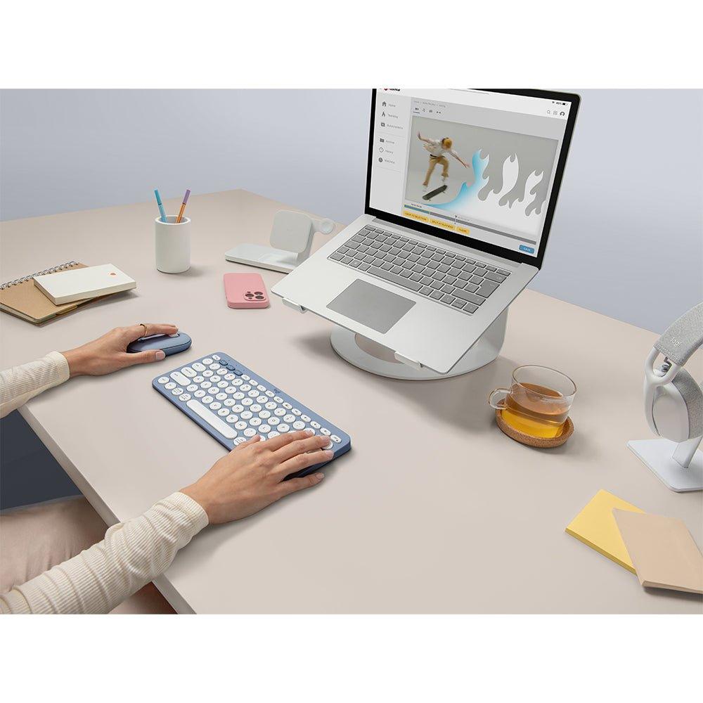 Logitech Pebble 2 Combo Wireless Keyboard and Mouse Set - Slim, Quiet Design for Home & Office Use - Perfect for Work, Study, and Gaming