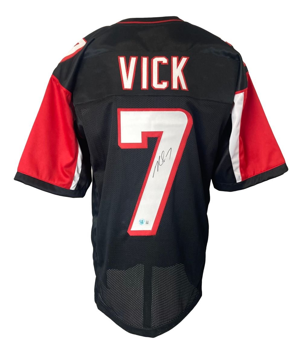 Authentic Michael Vick Atlanta Falcons Signed Black Football Jersey - Limited Edition BAS ITP Certified - Perfect for NFL Memorabilia Collection & Sports Fan Gifts