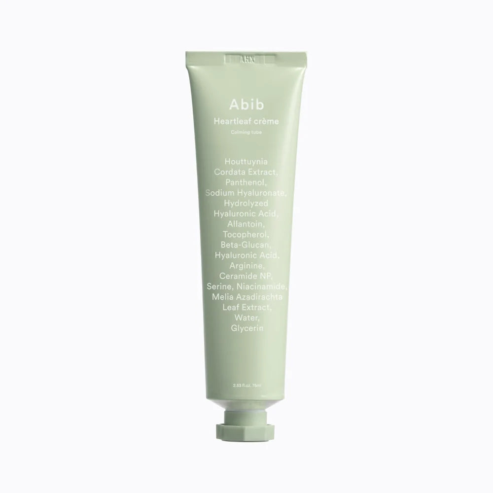 Abib Heartleaf Calming Cream 75ml - Soothing Moisturizer for Sensitive Skin, Redness Relief & Hydration - Perfect for Daily Skincare Routine & Post-Treatment Care