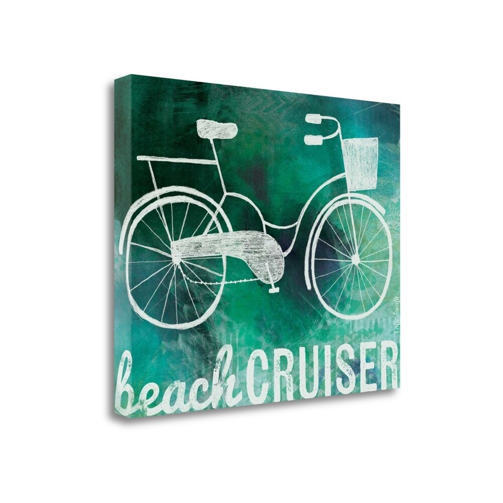 Beach Cruiser by Katie Doucette - Premium Giclee Art Print on Gallery Wrapped Canvas, Ready to Hang Wall Decor - Perfect for Living Room, Bedroom, or Beach House Decor