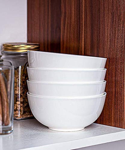 Delling 10-Inch Soup & Cereal Bowls Set of 6 with 4-Piece Dinner Plates Set - Perfect for Family Meals, Breakfast, and Entertaining