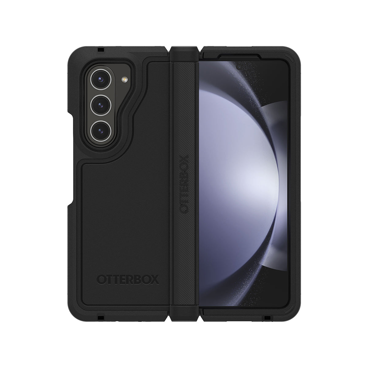 OtterBox Defender Series Rugged Phone Case for Samsung Galaxy Z Fold 5 - Black | Heavy Duty Protection for Drops, Scratches & Dust | Perfect for Outdoor Adventures, Work & Travel