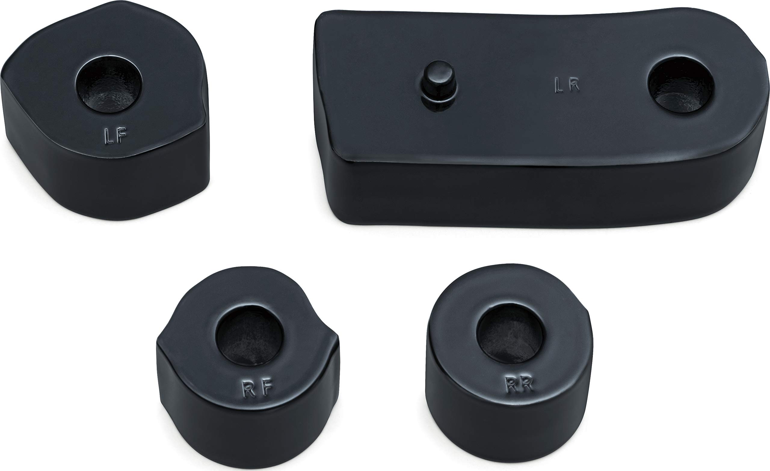 Kuryakyn 7508 Motorcycle Foot Control Extension Spacers with Bolts - Gloss Black Floorboard Extenders for 2018-2019 Harley-Davidson Softail Bikes | Enhanced Rider Comfort & Control for Long Rides & Custom Builds