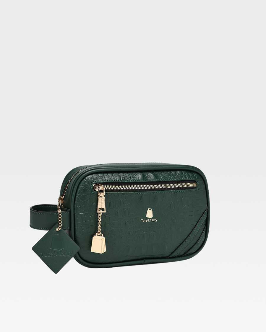 Apollo 2 Travel Toiletry Bag - Waterproof Hanging Cosmetic Organizer for Men & Women - Emerald Green - Perfect for Camping, Gym & Business Trips