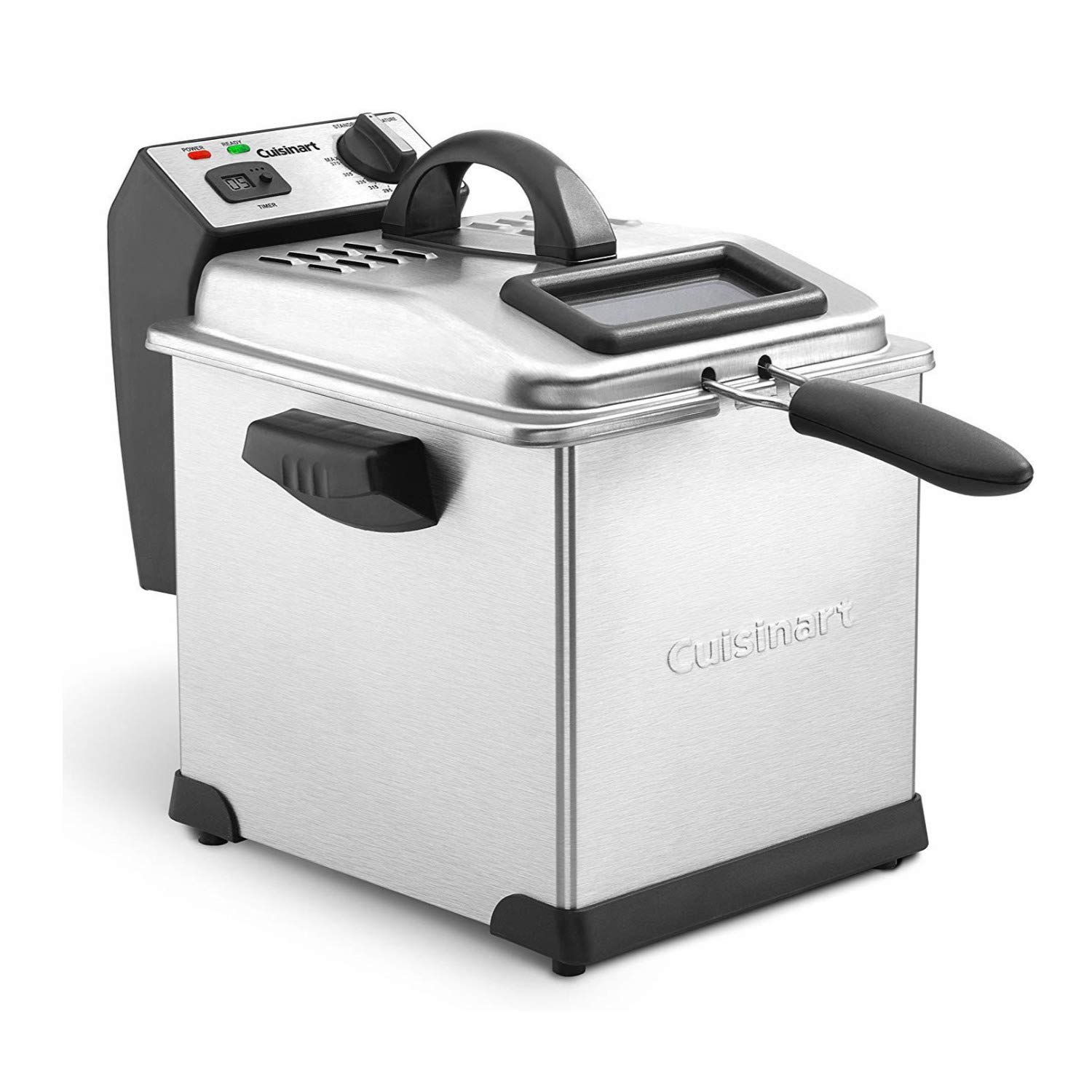 Cuisinart CDF-170 3.4-Quart Stainless Steel Deep Fryer - Perfect for Crispy Fried Chicken, French Fries, and Onion Rings at Home