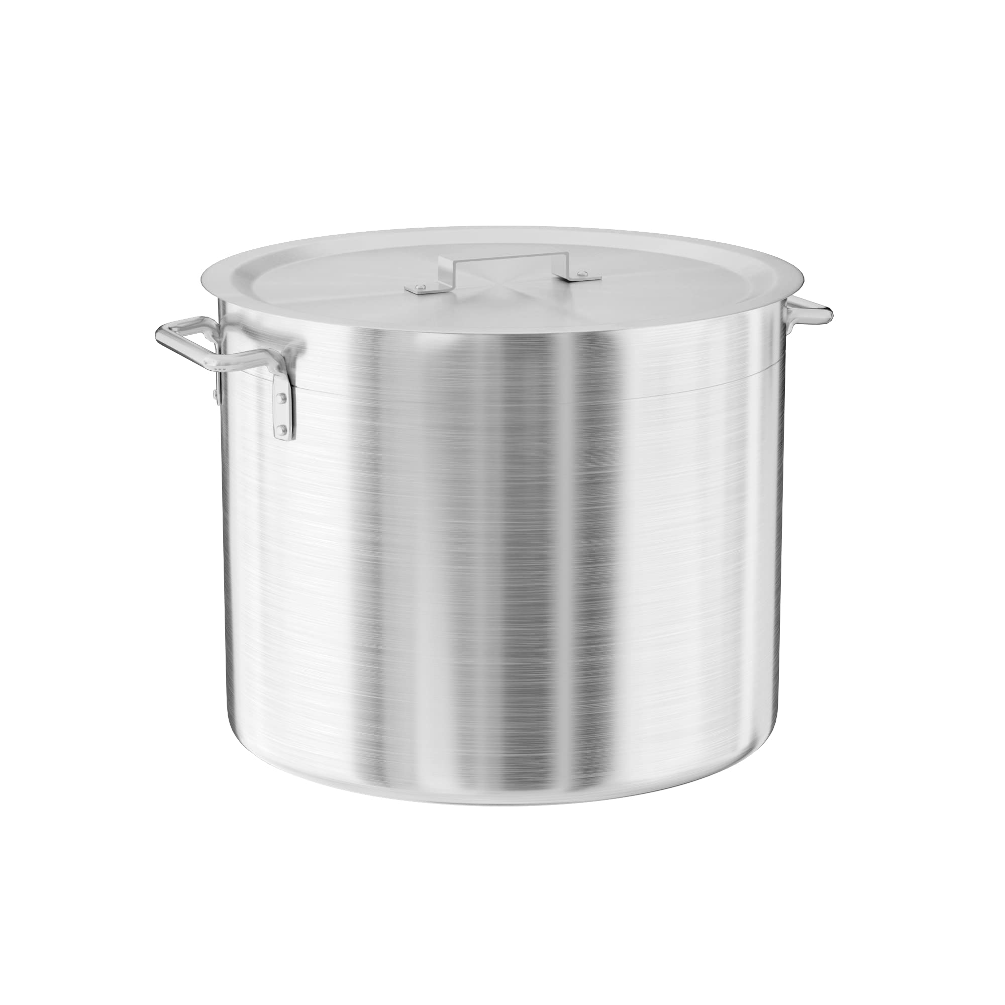 32 Qt. Heavy Duty Aluminum Stock Pot with Lid - Perfect for Cooking, Boiling, Canning & Large Batch Meal Prep in Restaurants or Home Kitchens