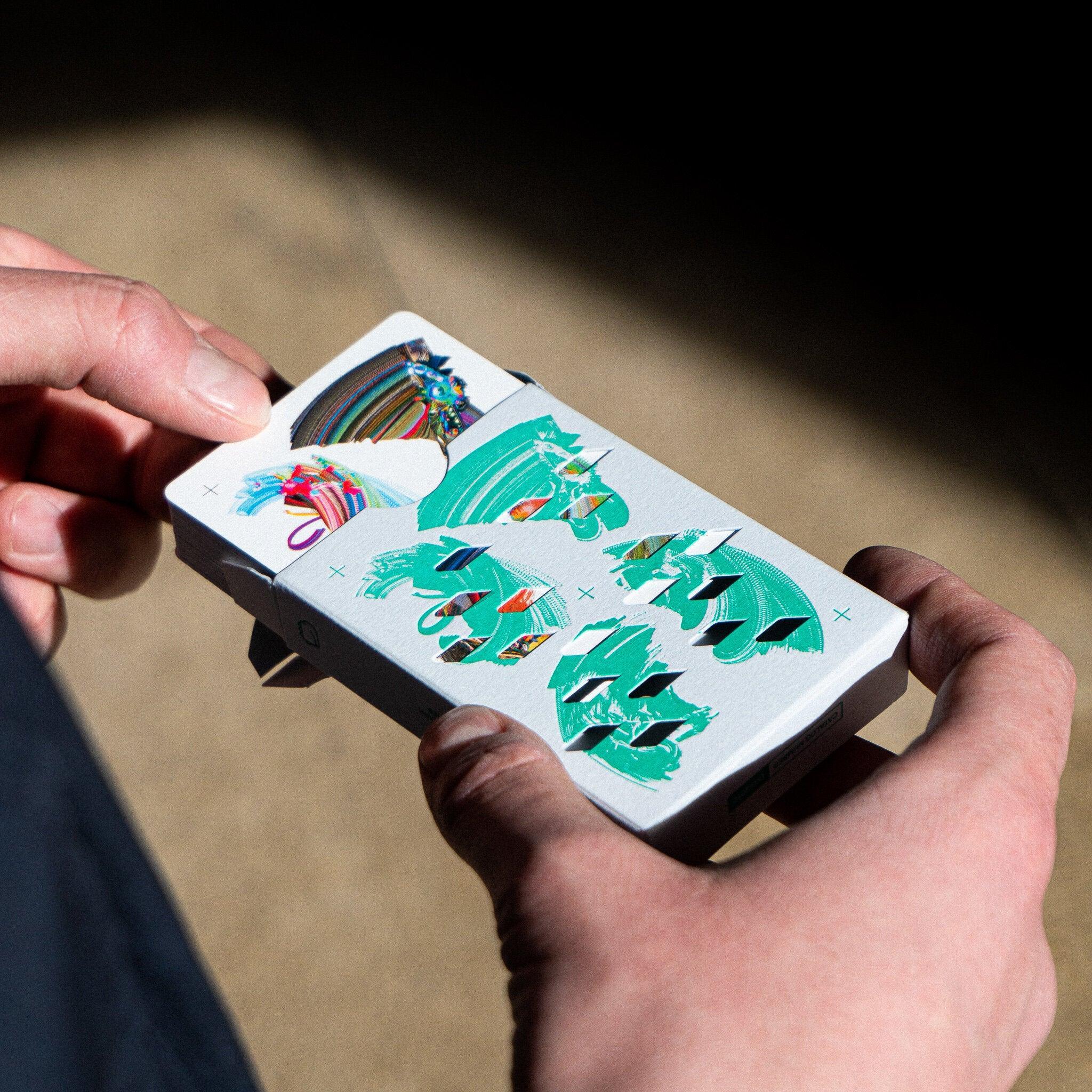 OFFWORLD Premium Playing Cards by DealersGrip - Unique Design for Cardistry, Magic Tricks & Game Nights - Perfect for Collectors and Card Game Enthusiasts