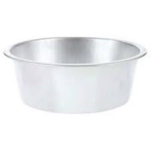 Harold Import Round Aluminum Dish Pan Wash Tub - Durable Kitchen Sink Basin for Washing Dishes, Vegetables & Fruits | Perfect for Restaurants, Camping & Home Use