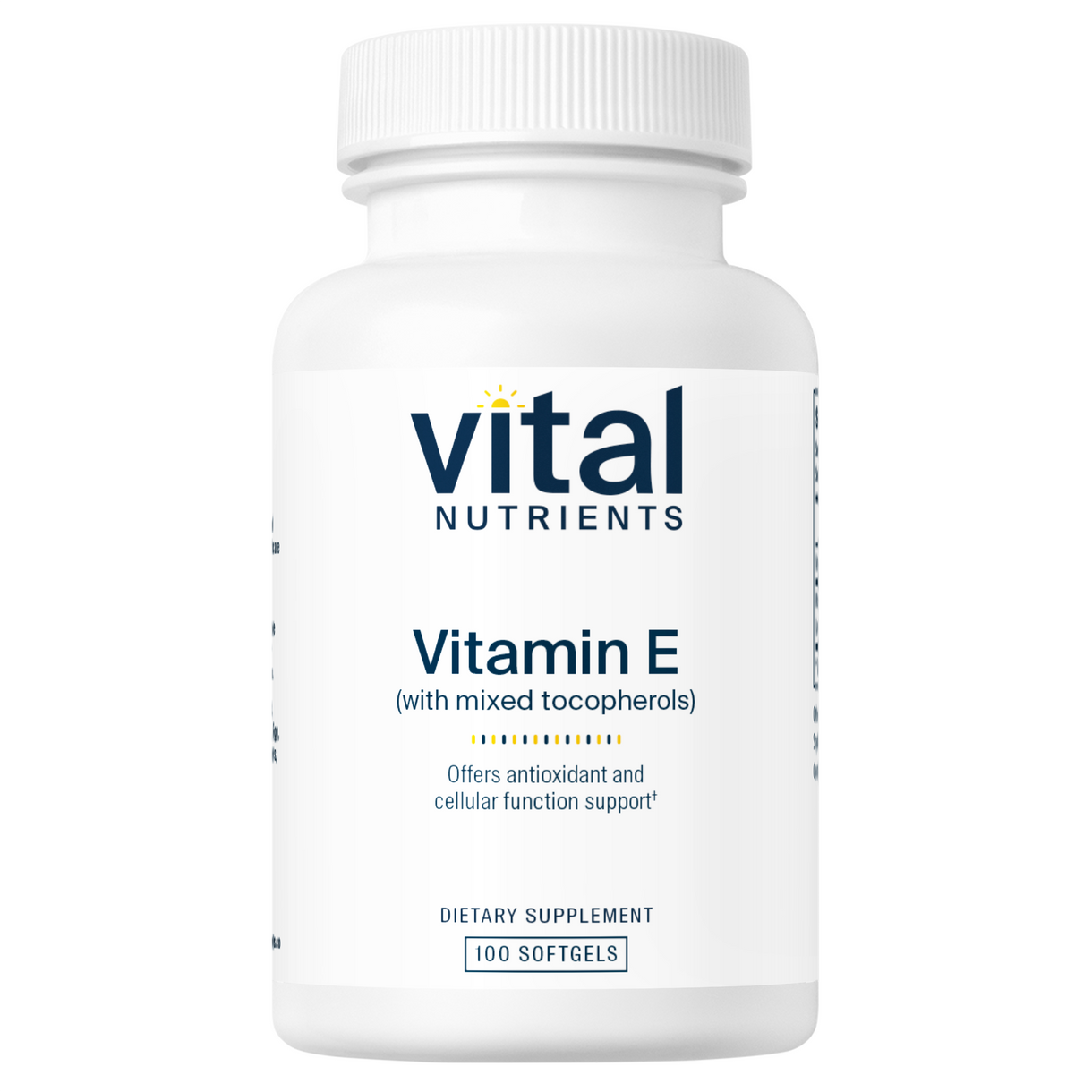 Vital Nutrients Vitamin E 400 IU with Mixed Tocopherols - Natural Antioxidant Supplement for Skin, Heart & Immune Health - Perfect for Daily Wellness & Anti-Aging Support