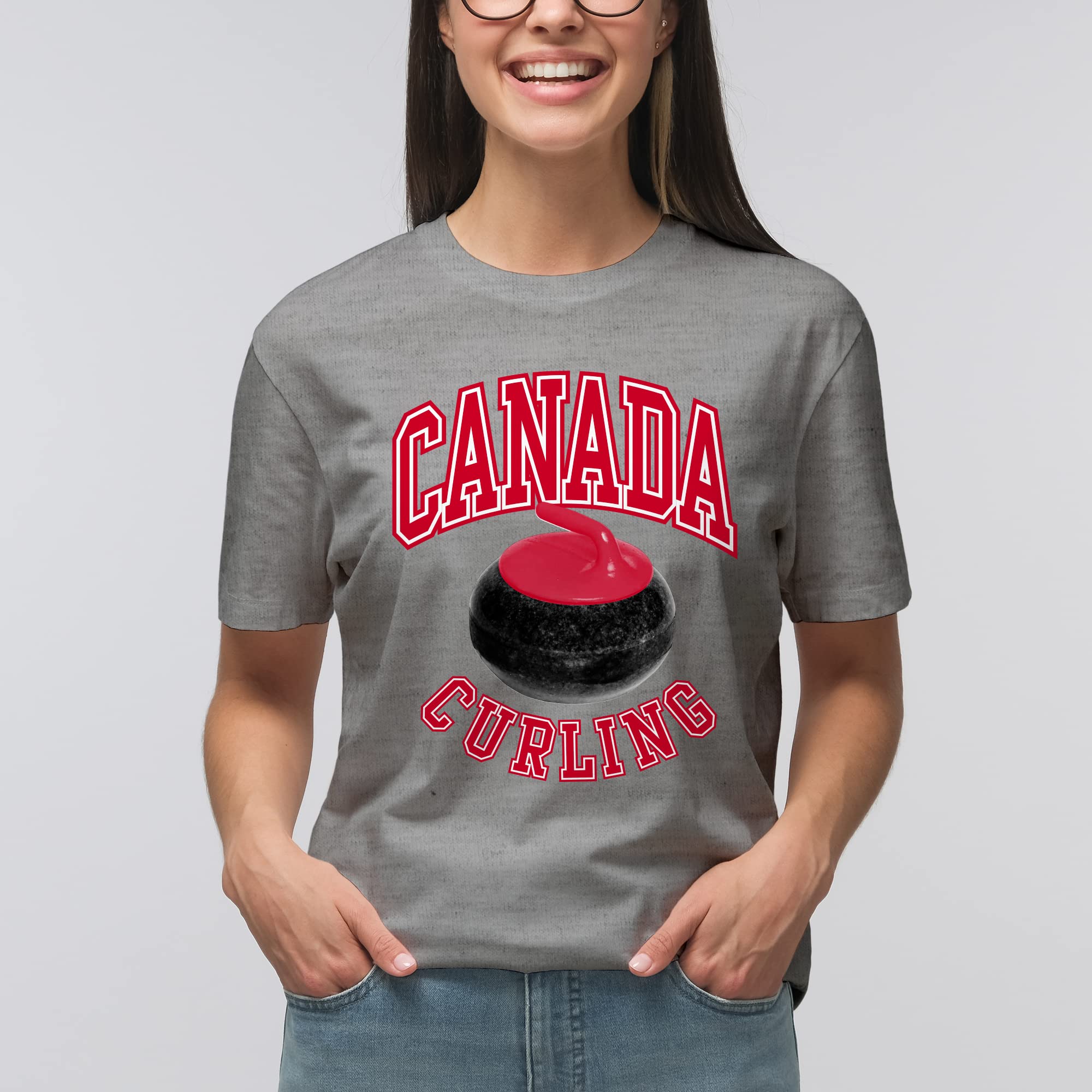 Curling Winter Sports Games T-Shirt - Funny Ice Hockey & Winter Olympics Fan Apparel - Perfect for Rink Side, Game Day & Casual Wear
