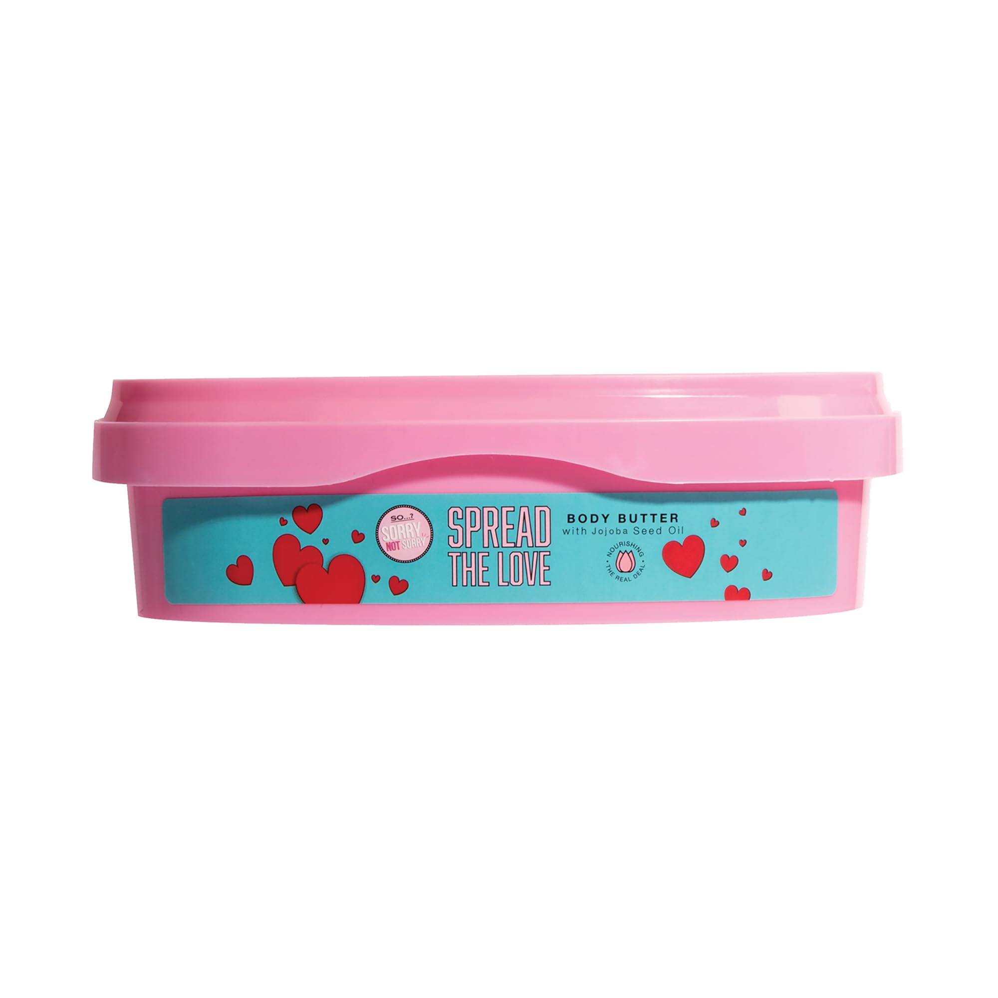 So…? Sorry Not Sorry Spread The Love Body Butter - Hemp Seed Oil & Almond Scented Moisturizing Lotion for Women - 8.45 oz - Deep Hydration for Dry Skin - Perfect for Daily Use & Gift Giving