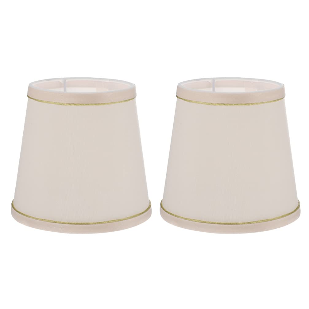 Uonlytech 2-Pack Fabric Drum Lampshade - Vintage Linen Desk & Floor Lamp Cover for Home Office Decor, Easter Party Lighting - Perfect for Bedroom, Living Room & Workspace Ambiance