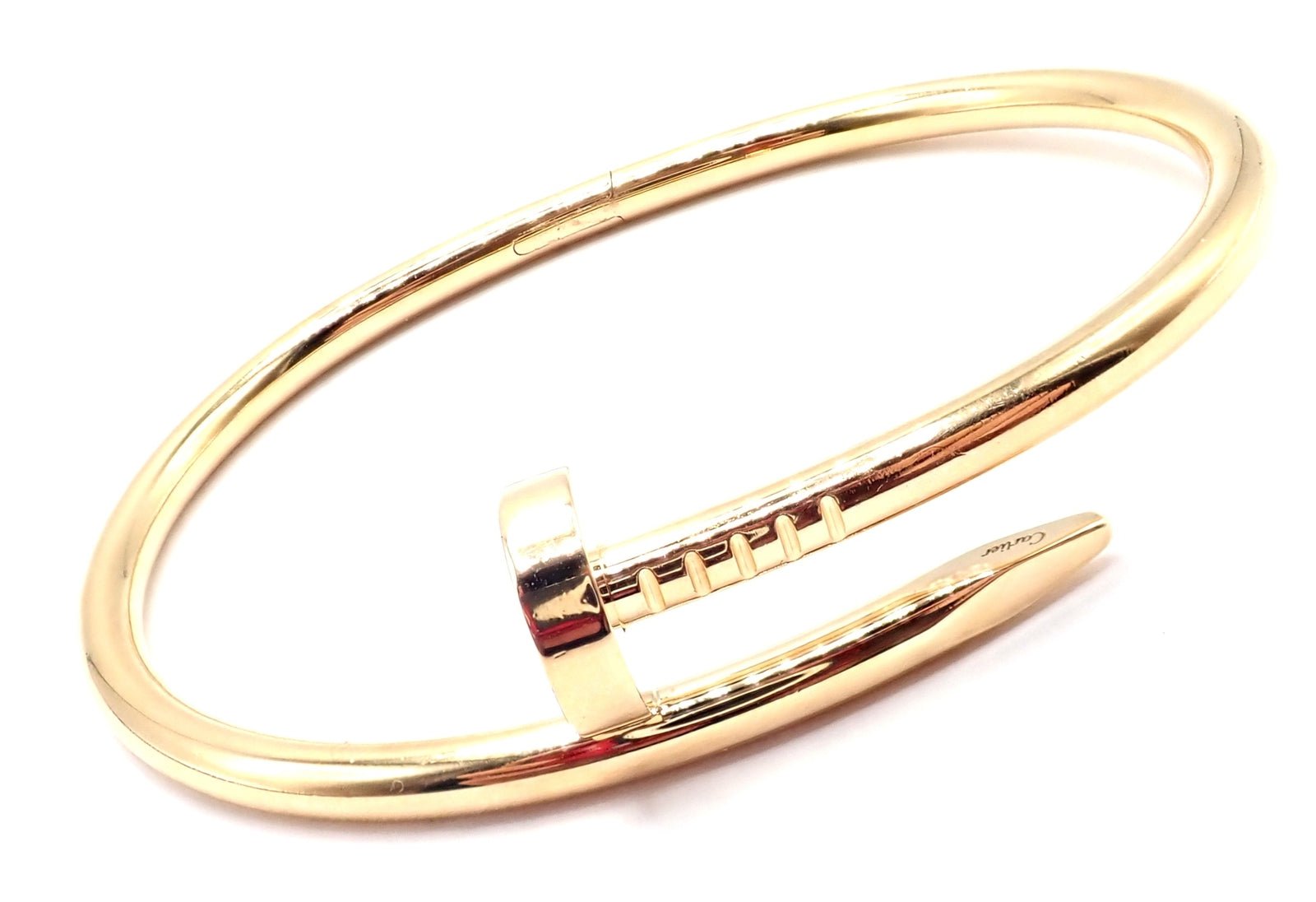 Cartier Juste un Clou 18k Yellow Gold Nail Bangle Bracelet - Size 17, Luxury Jewelry for Women, Perfect for Weddings, Parties & Special Occasions