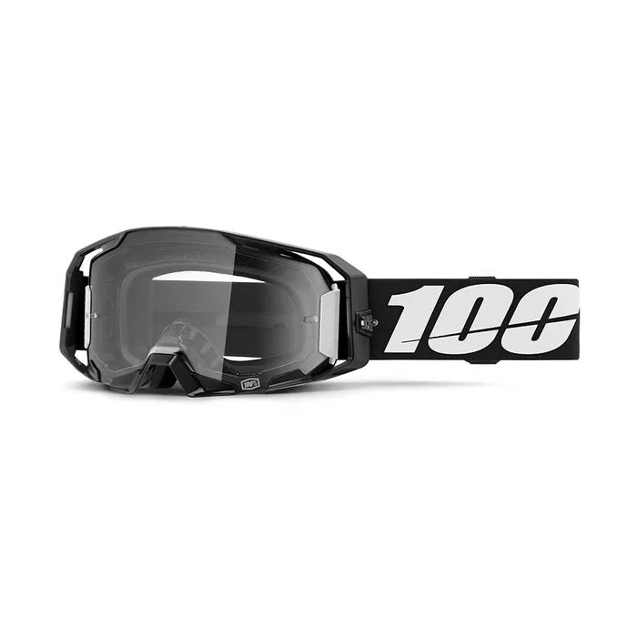 100% Armatic MX Goggles with Clear Lens - Dirt Bike, ATV & Motorcycle Riding Protective Eyewear for Men & Women - Perfect for Off-Road, Motocross & Outdoor Sports
