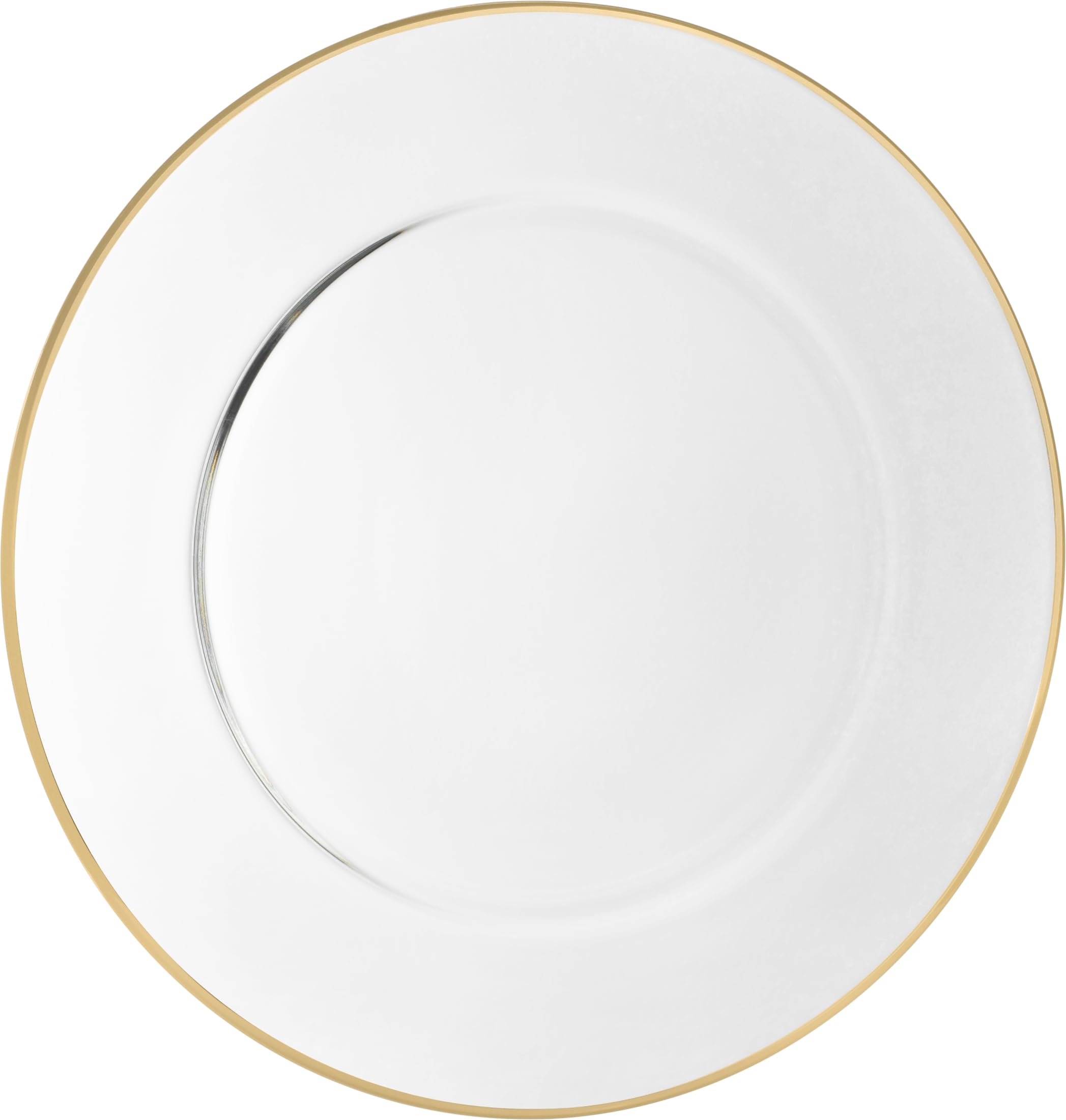 Premium Barski Glass Charger Plates - Set of 6 Elegant 12.5