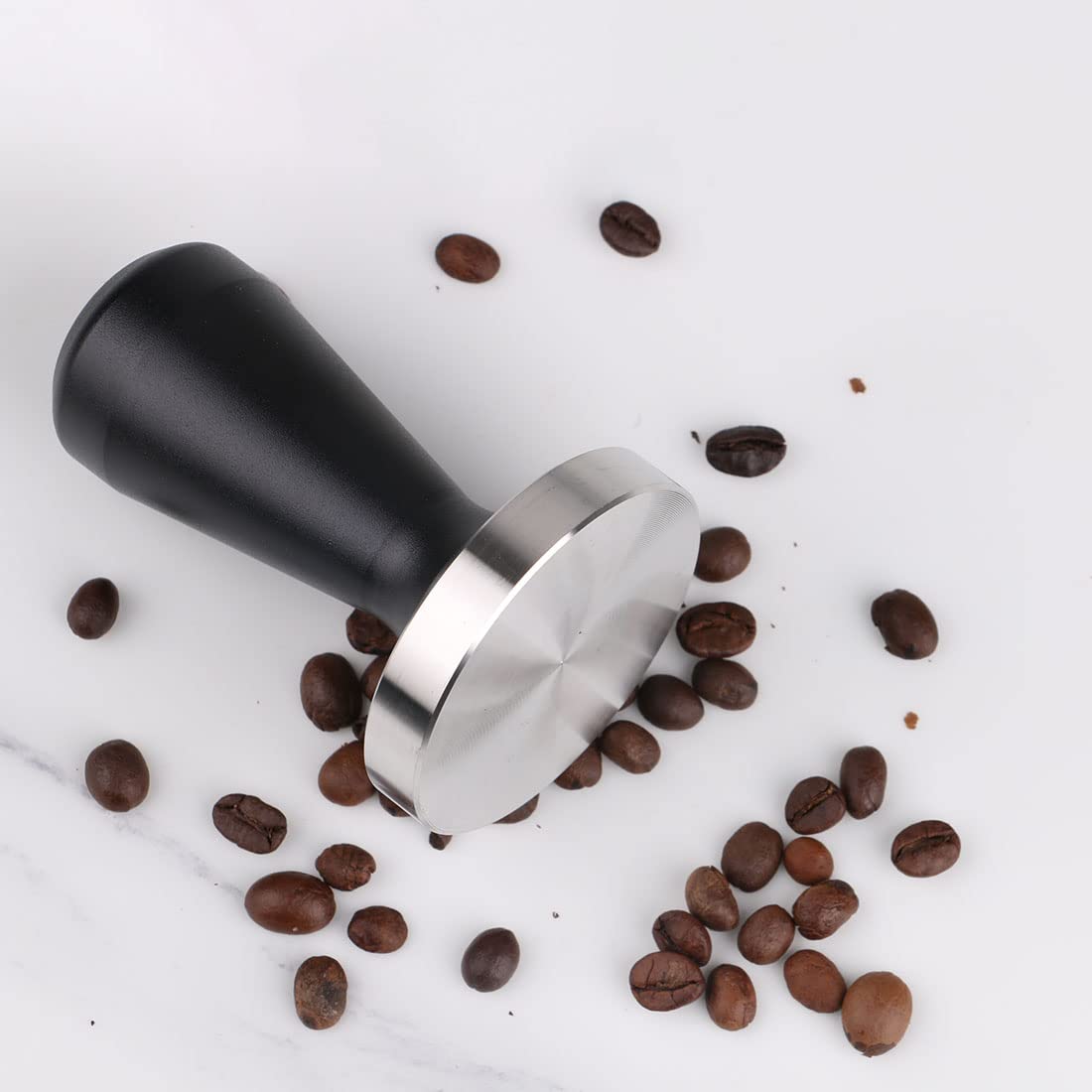 Premium 58mm Stainless Steel Coffee Tamper - Professional Barista Espresso Press for Perfect Coffee Grounds | Ideal for Home Brewing & Café Use