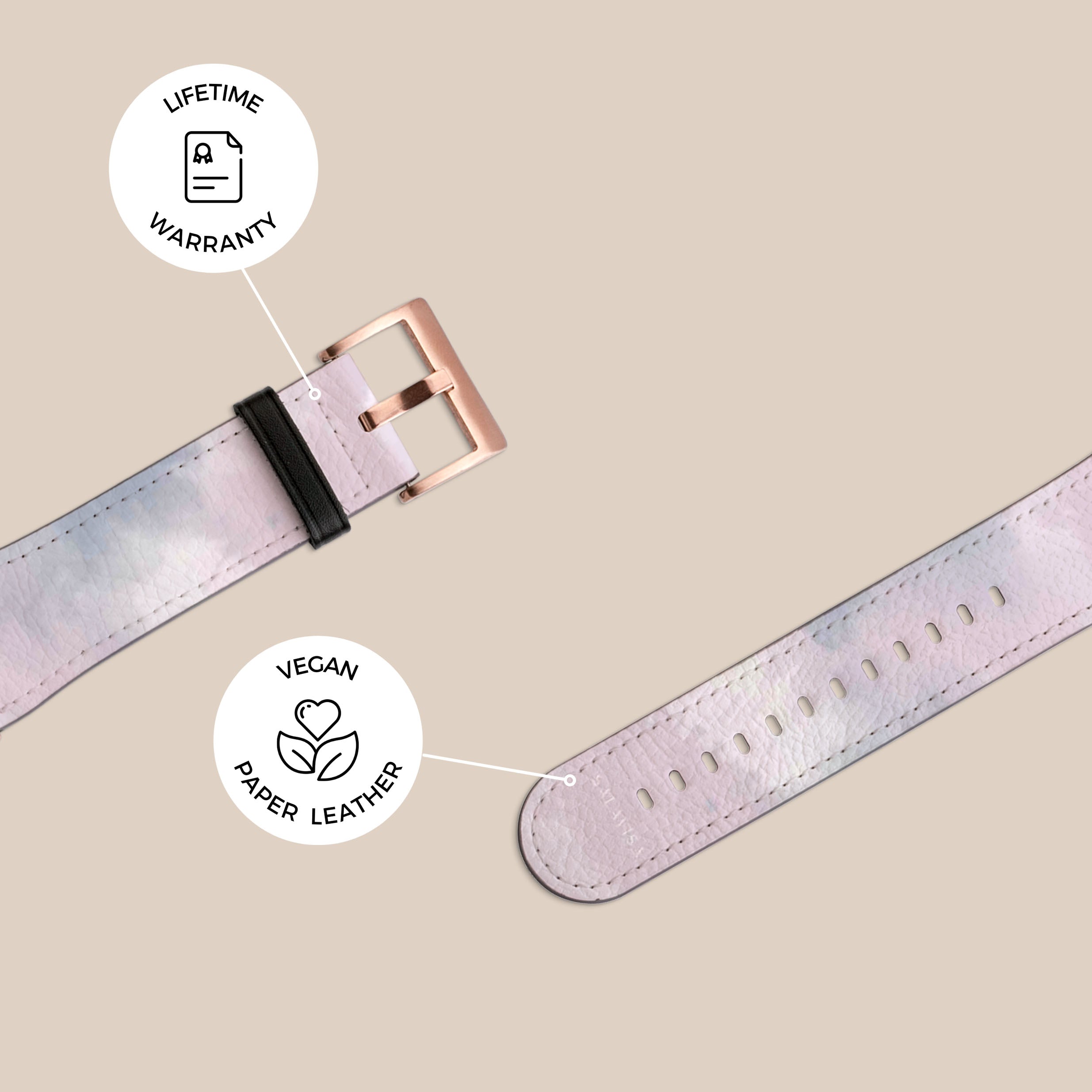 Purple Tie Dye Galaxy Watch Band - Stylish & Durable Replacement Strap for Samsung Galaxy Watch 4/5/6 - Perfect for Workouts, Fashion & Everyday Wear