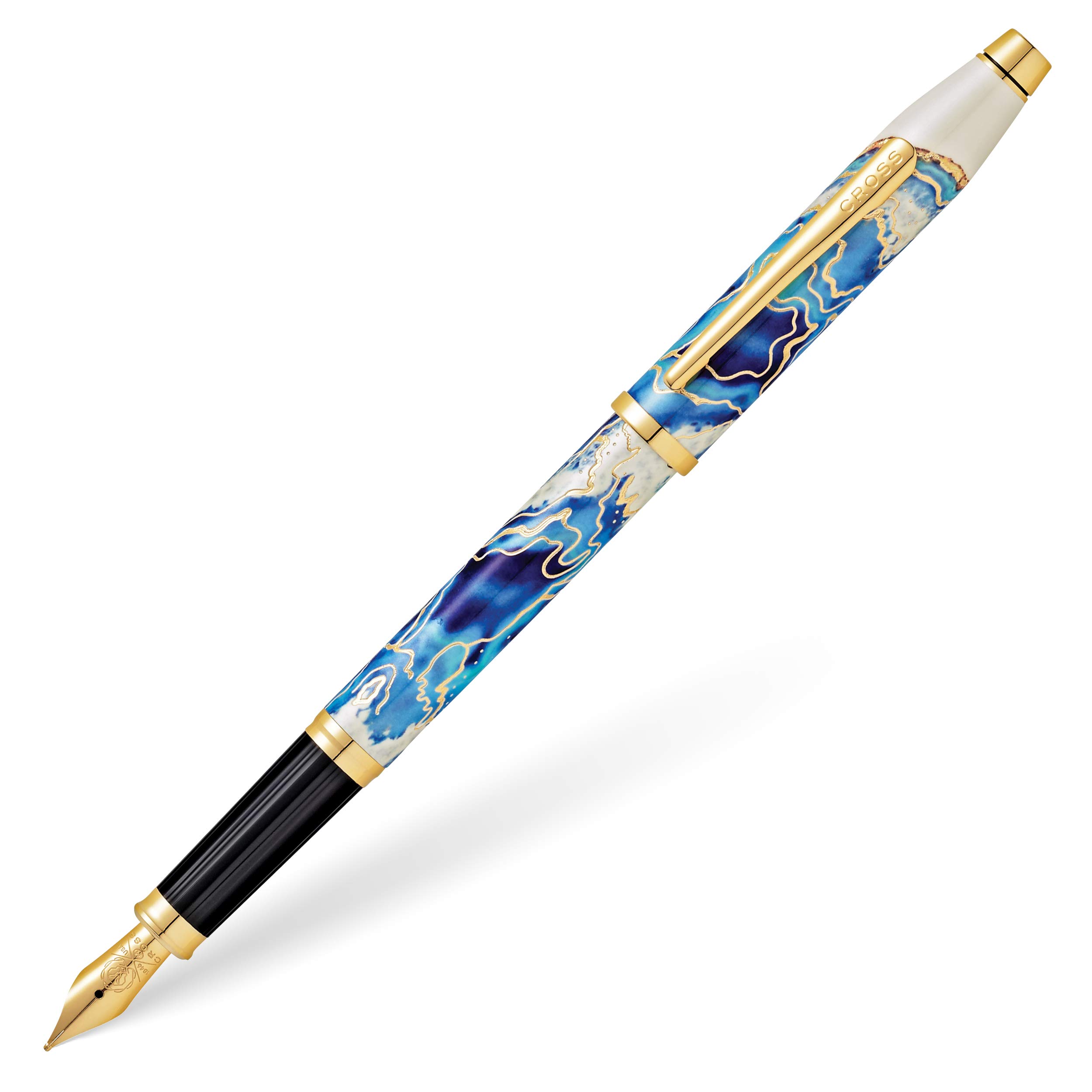 Premium Refillable Fountain Pen with Medium Nib - Cross Wanderlust Malta Collection - Elegant Writing Instrument for Journaling, Calligraphy & Gift Giving