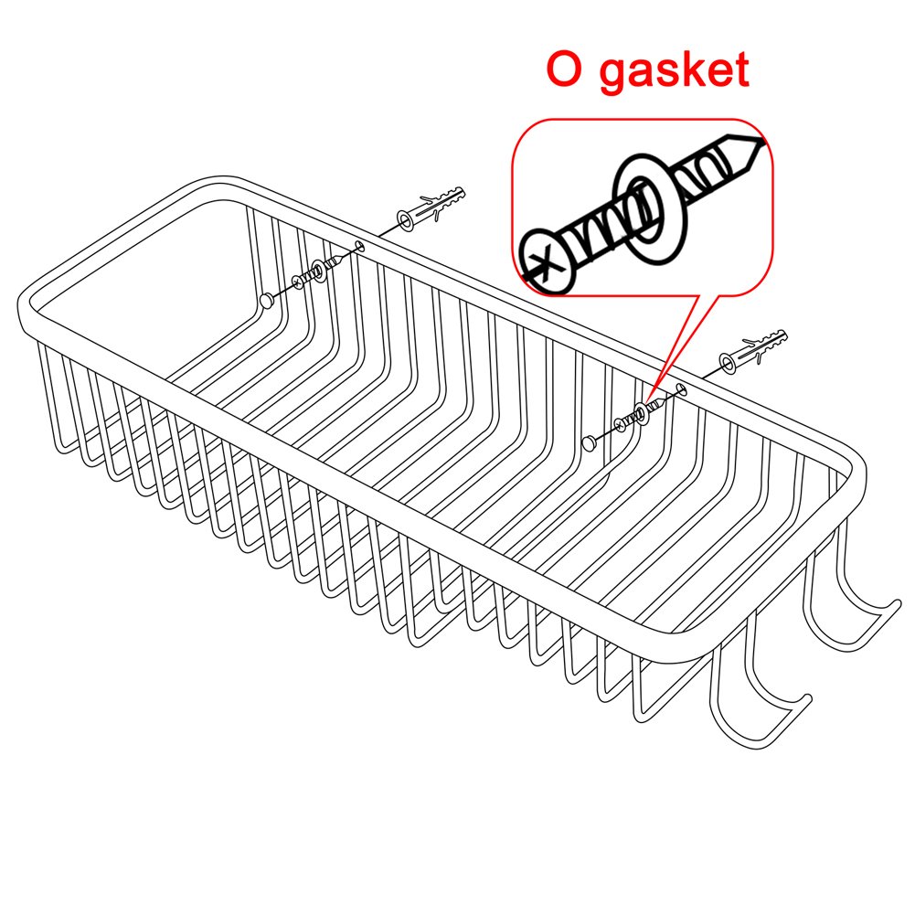 Stainless Steel Wall Mounted Wire Basket Shower Caddy - Corner Bathroom Organizer with Polished Finish for Soap, Shampoo & Beauty Products | Perfect for Small Bathrooms & Shower Storage Solutions