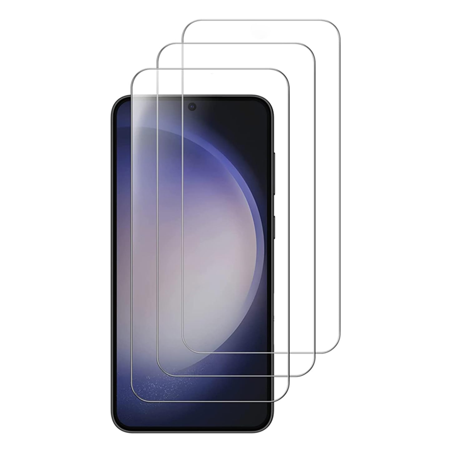 QLTYPRI [3 Pack] Tempered Glass Screen Protector for Samsung Galaxy S24 5G (6.2 Inch) - Anti-Scratch, Bubble-Free, 9H Hardness, HD Clear, Touch Sensitive - Perfect for Work, Travel & Daily Protection
