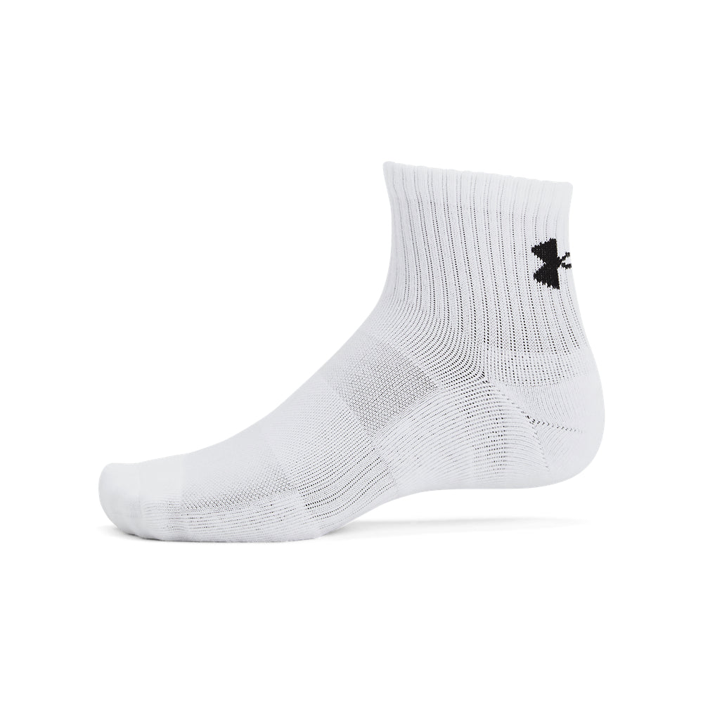 Under Armour Tech Cotton Quarter Socks 6-Pack for Men & Women - Breathable Athletic Socks for Running, Gym & Everyday Comfort